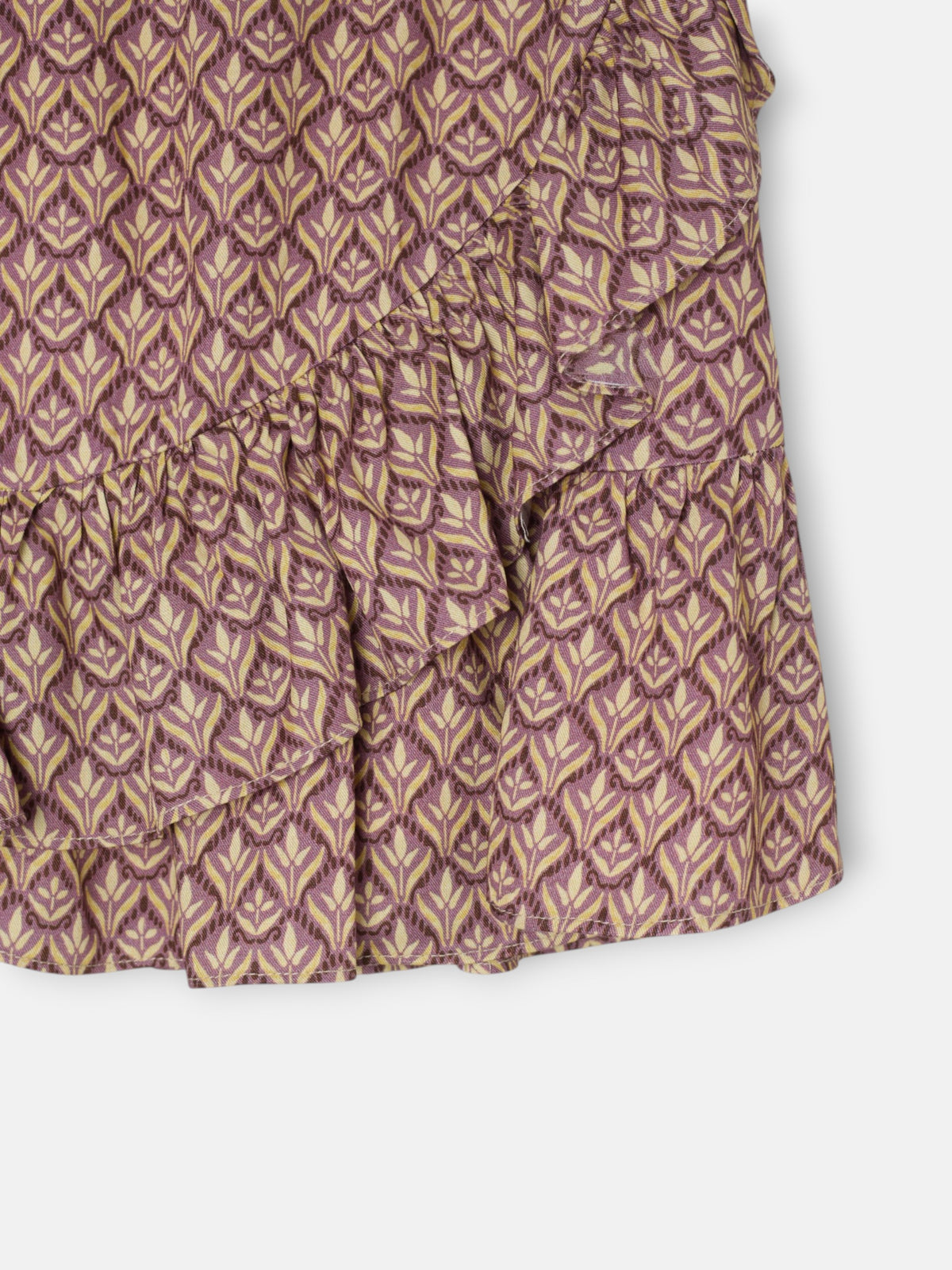 Falda girl estampado flores morado