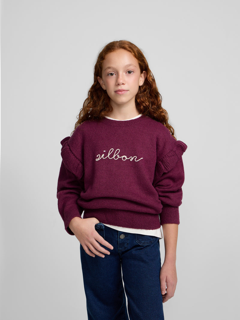 Jersey girl volantes silbon morado