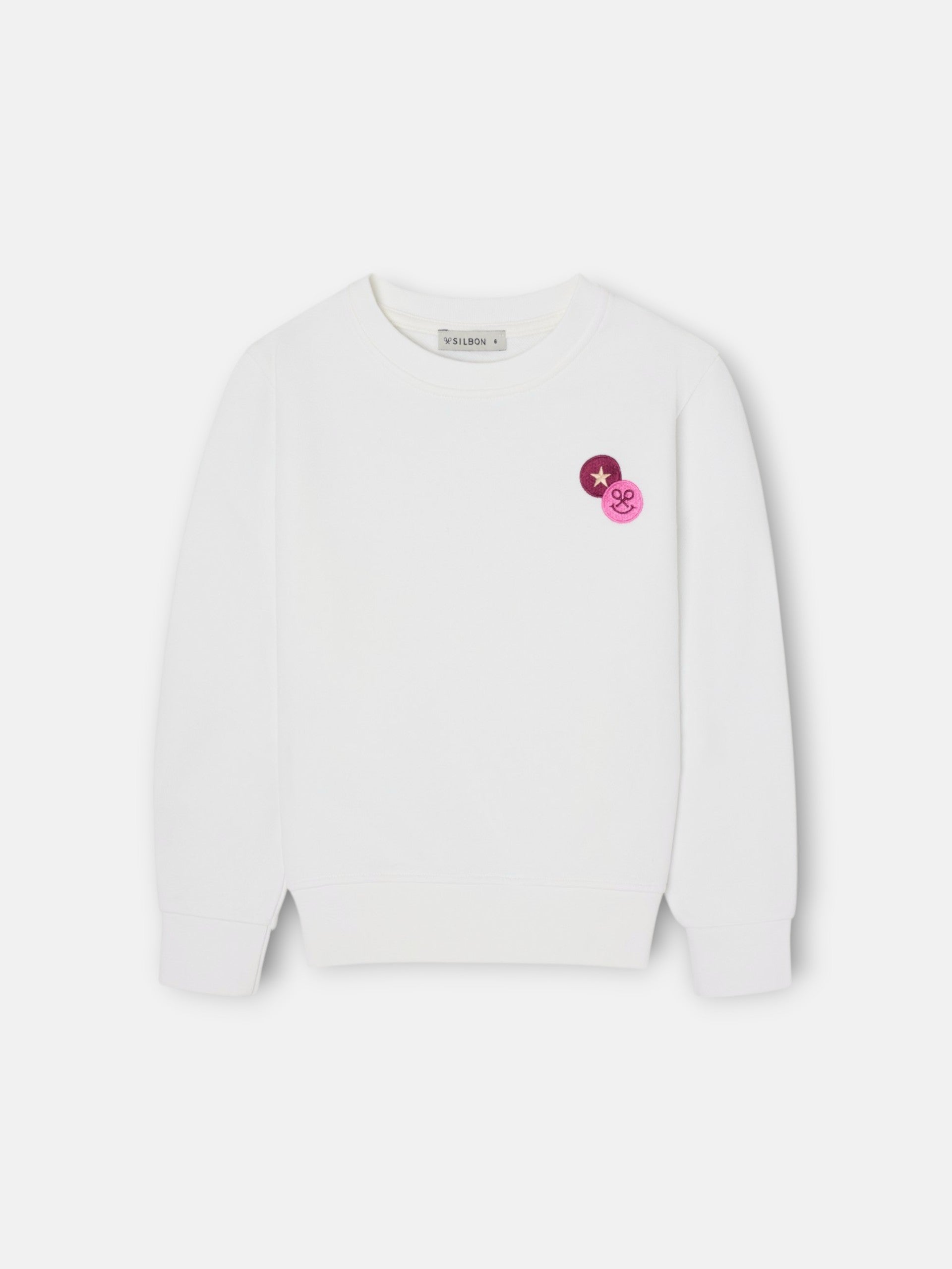 Sudadera girl silbon smile crudo