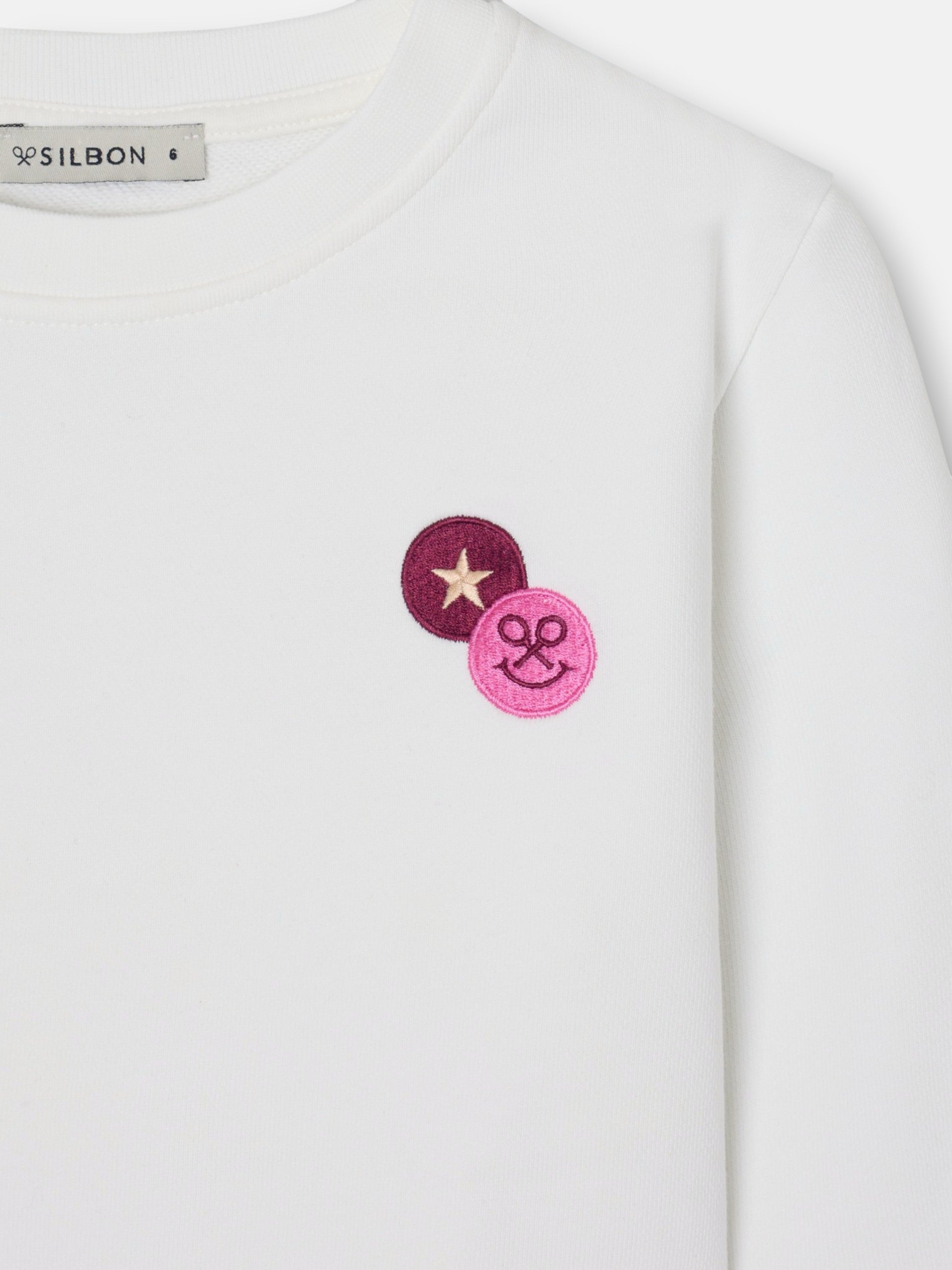 Sudadera girl silbon smile crudo