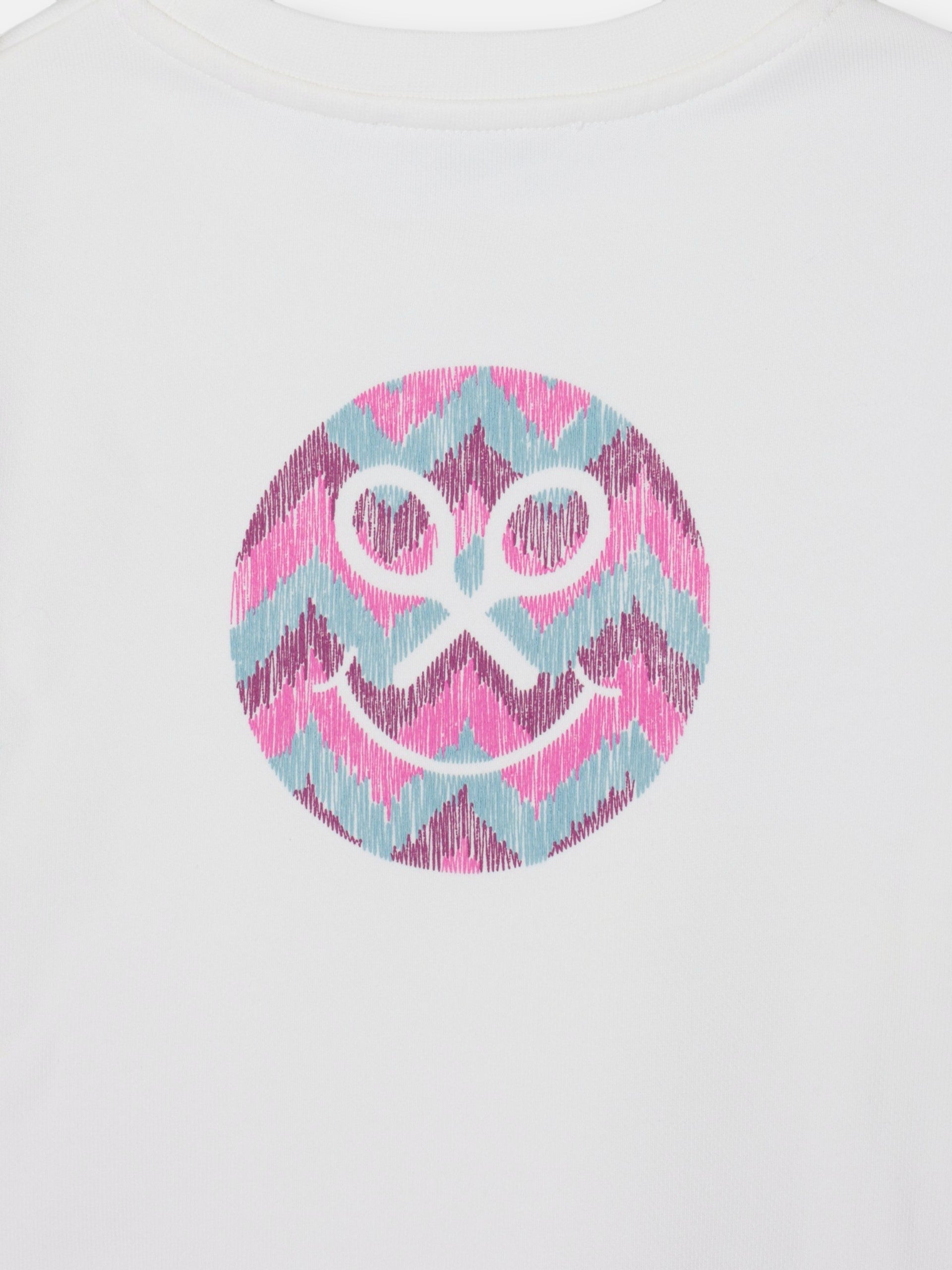 Sudadera girl silbon smile crudo