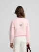Sweat-shirt fille lucky love rose