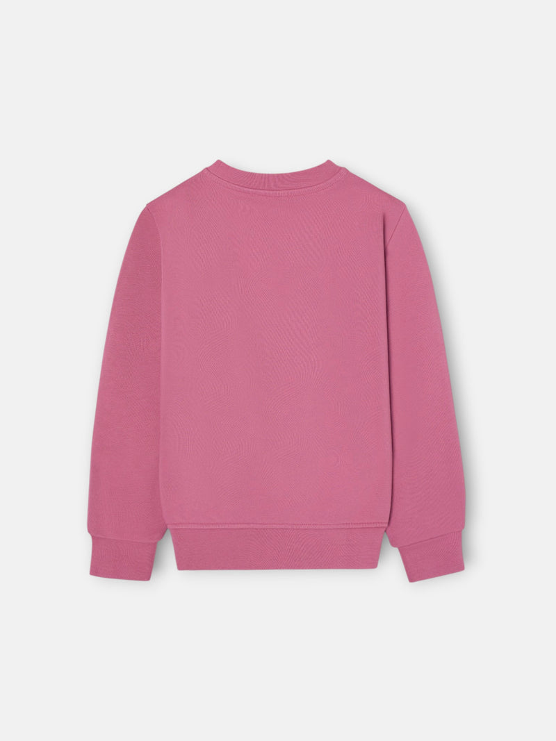 Sweat-shirt fille tennis club rose