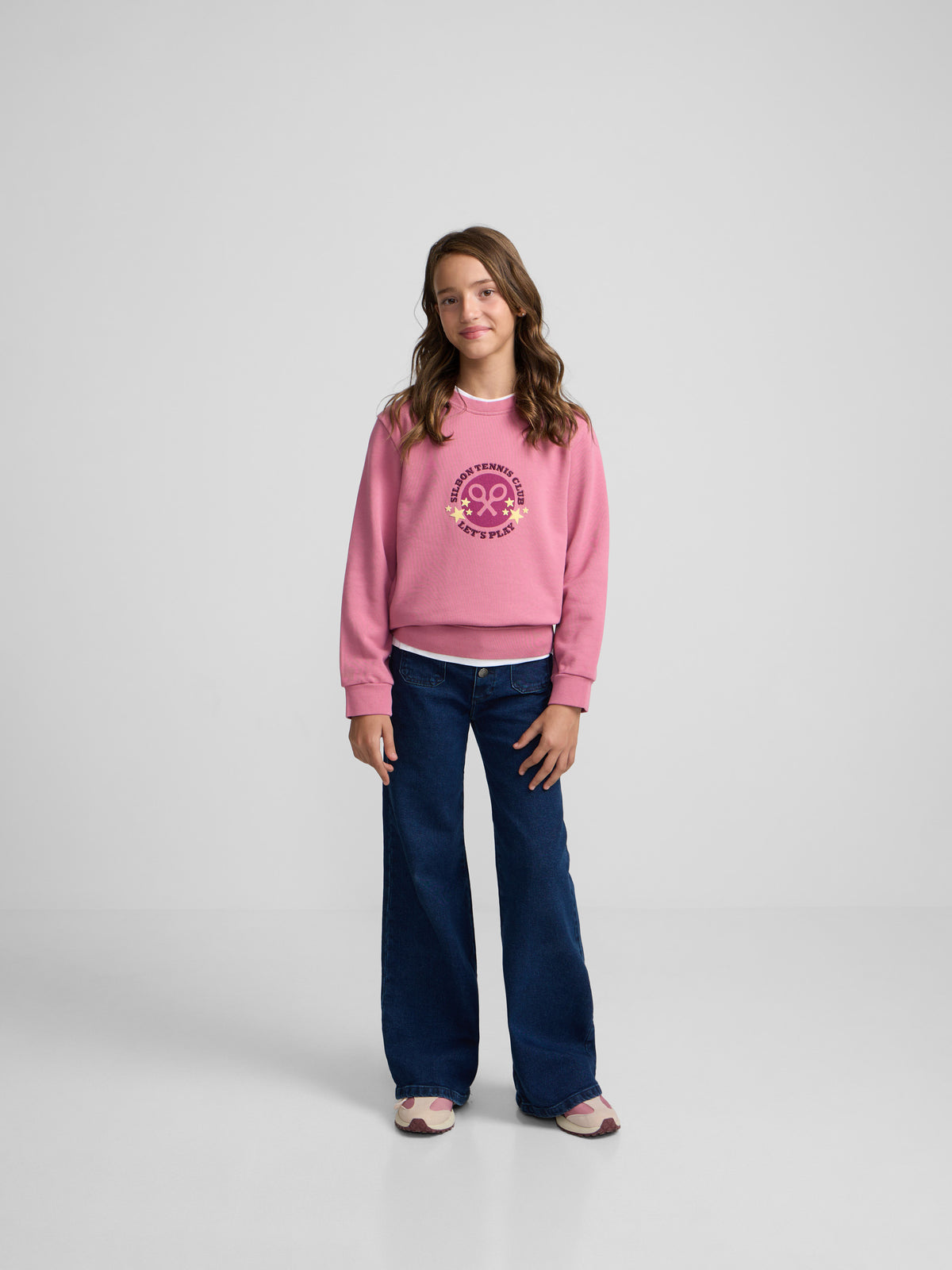 Pink Girl Tennis Club Sweatshirt