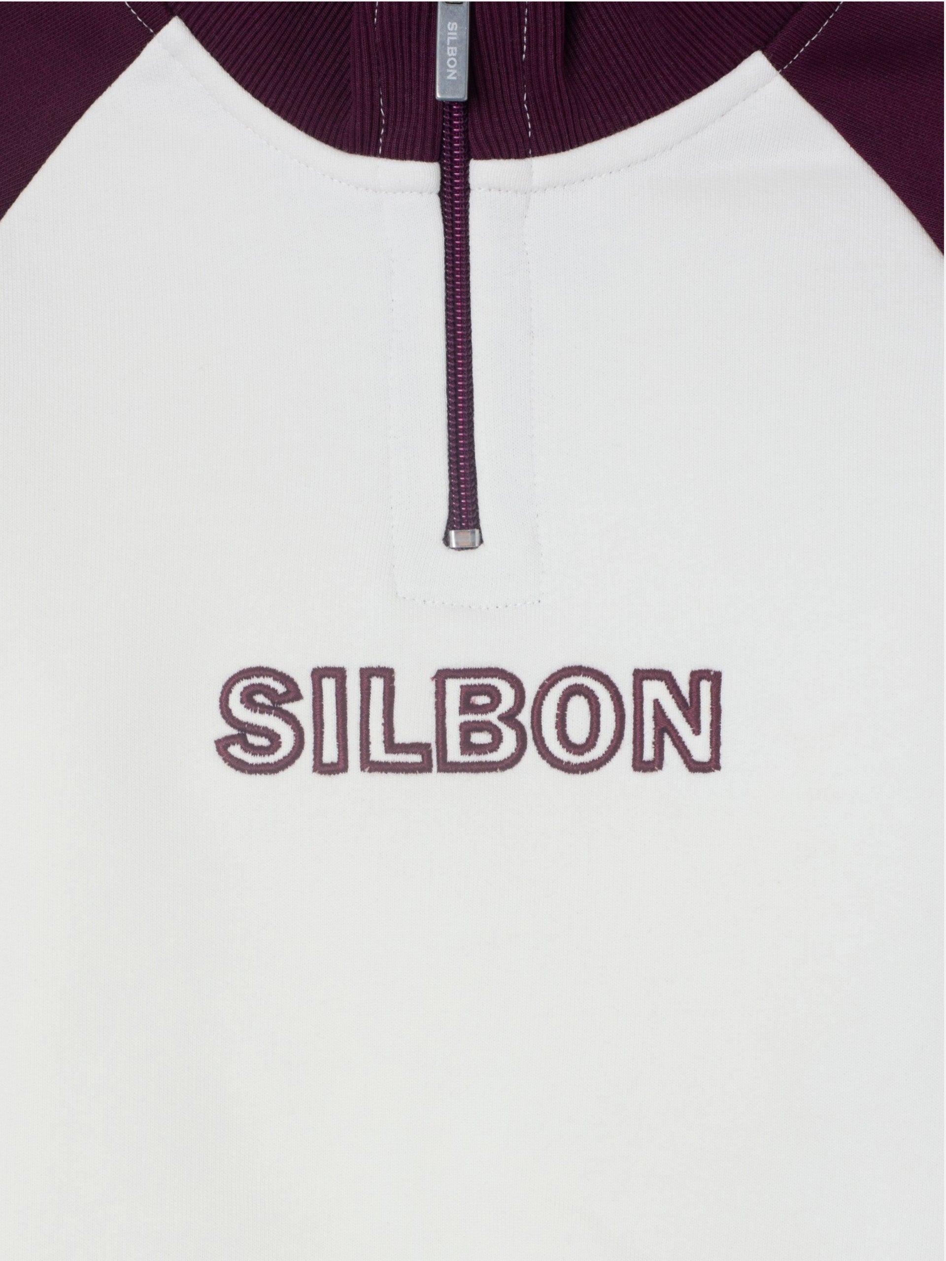 Sudadera girl cuello alto tricolor rosa y crudo