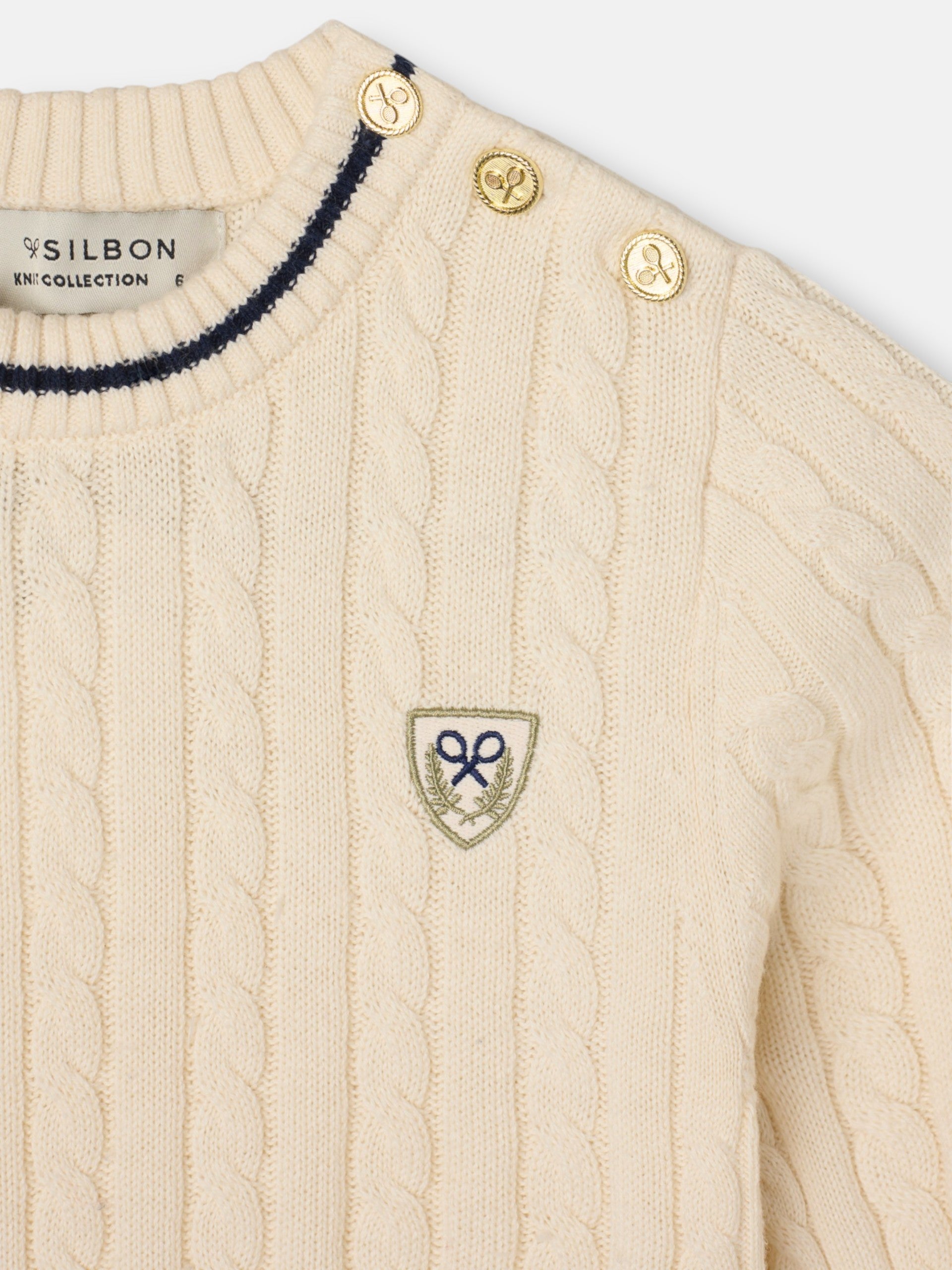 Jersey girl college escudo crudo