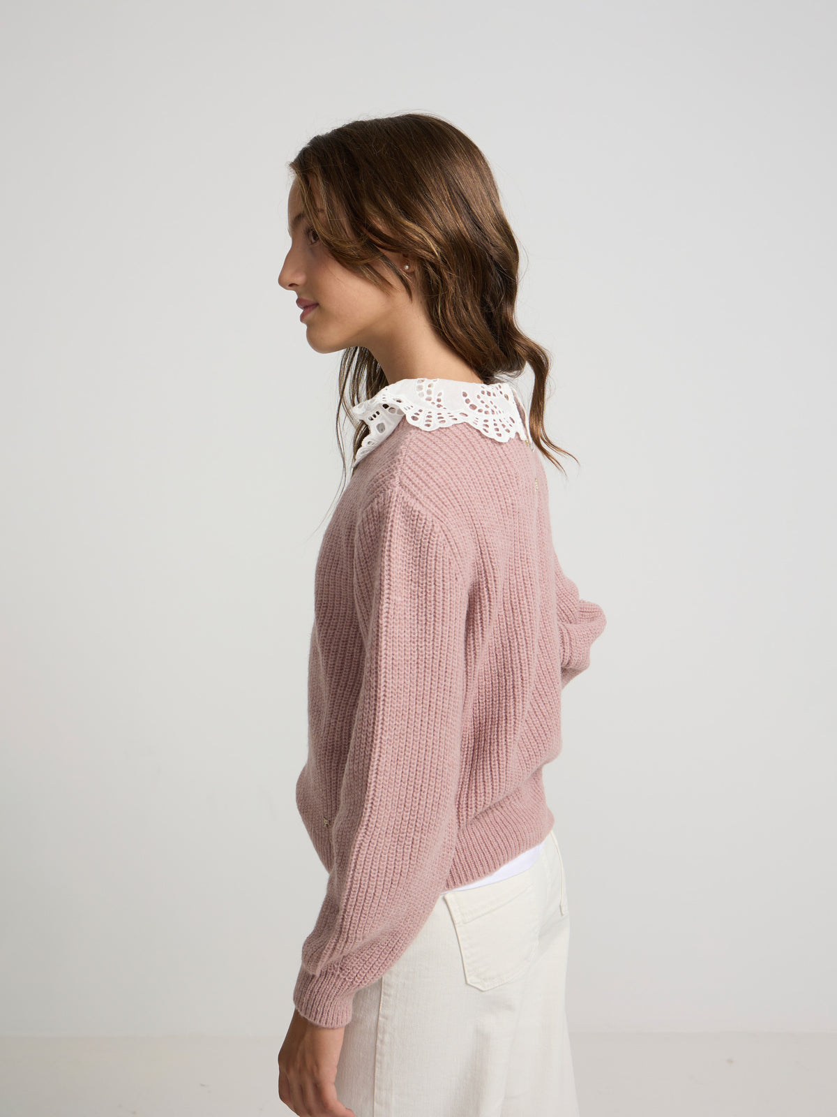 Jersey girl cuello bobo rosa