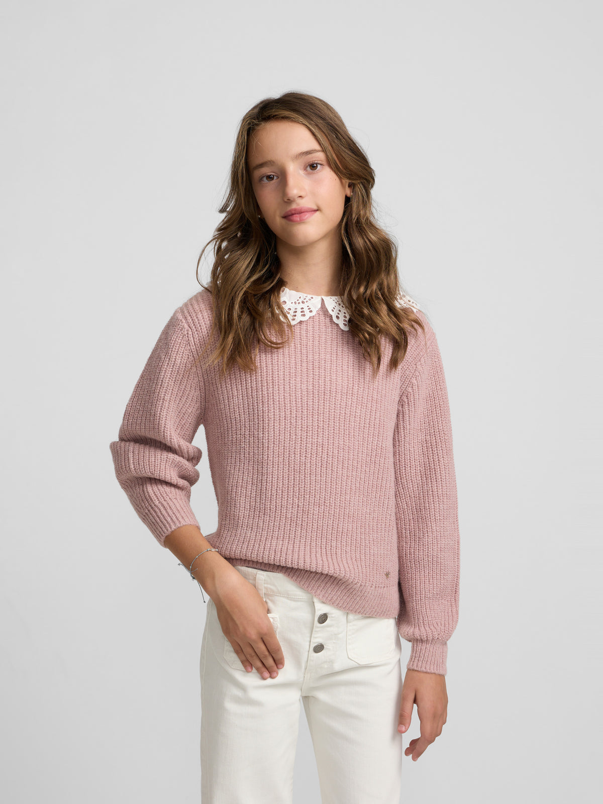 Jersey girl cuello bobo rosa