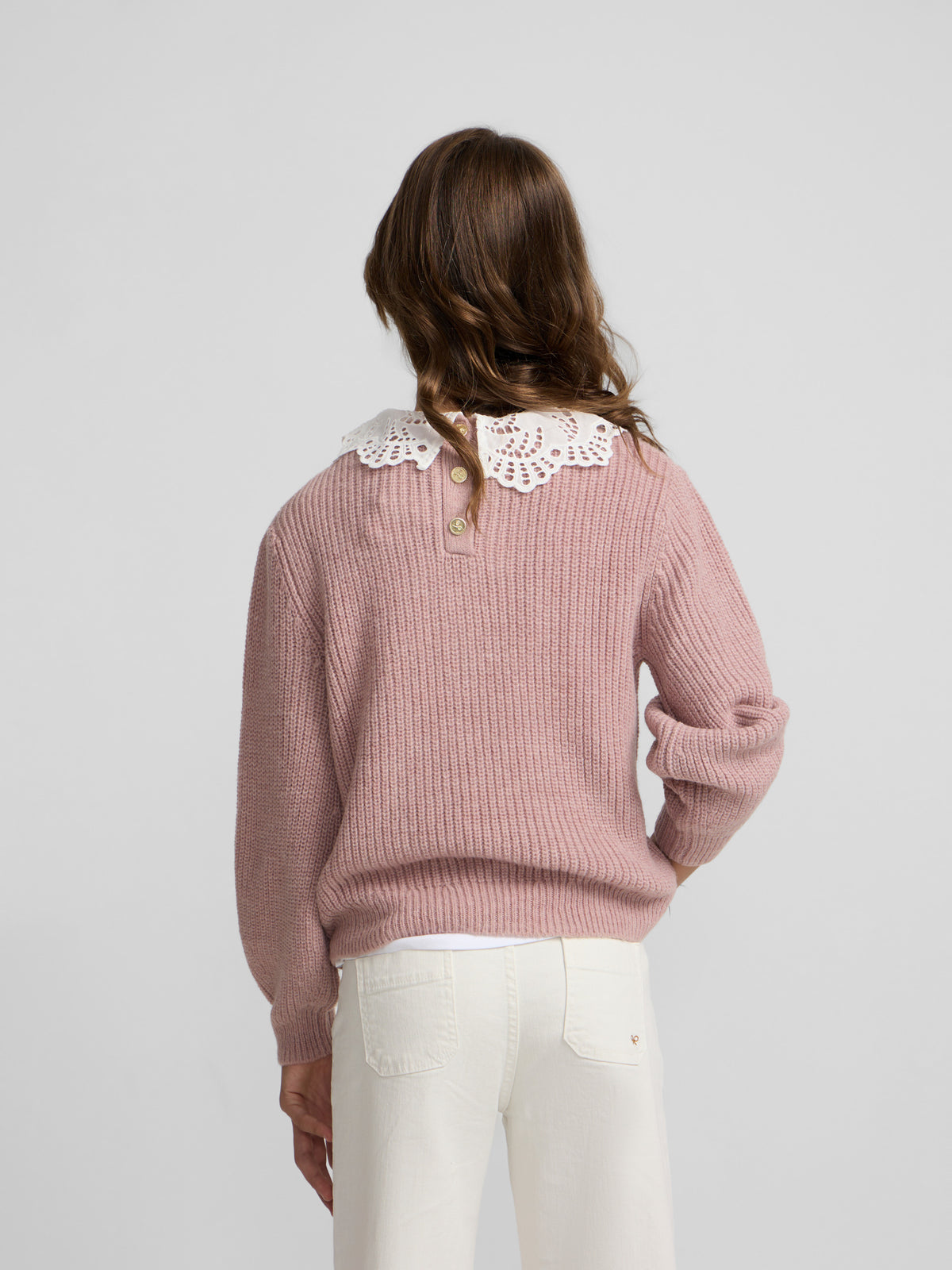 Jersey girl cuello bobo rosa