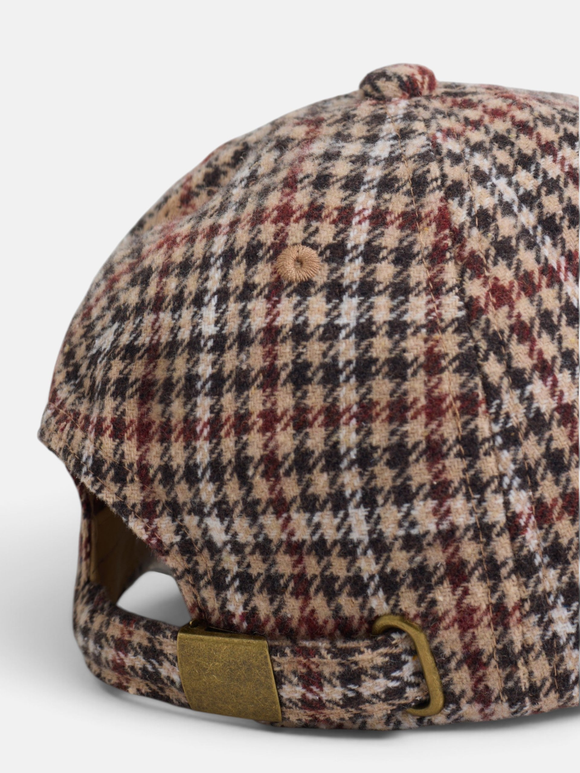 Gorra girl cuadros marron
