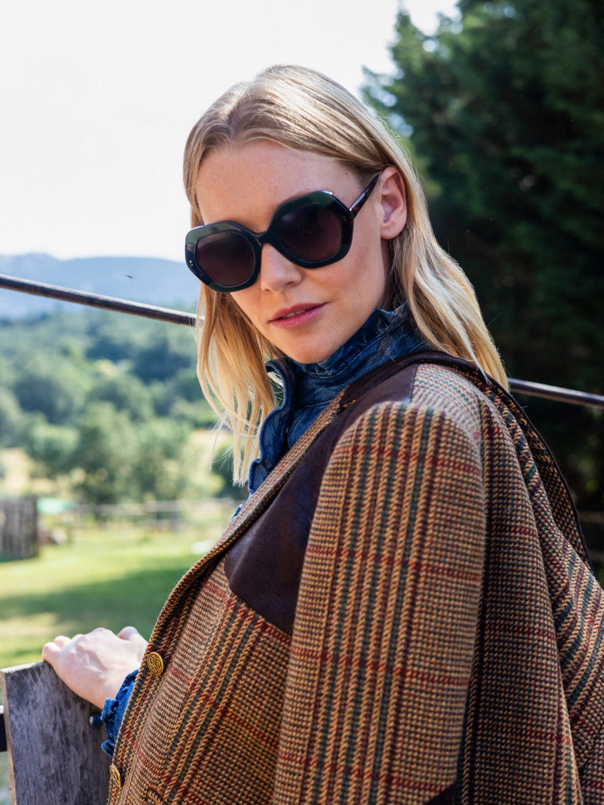 MOXSILBON Vera green sunglasses