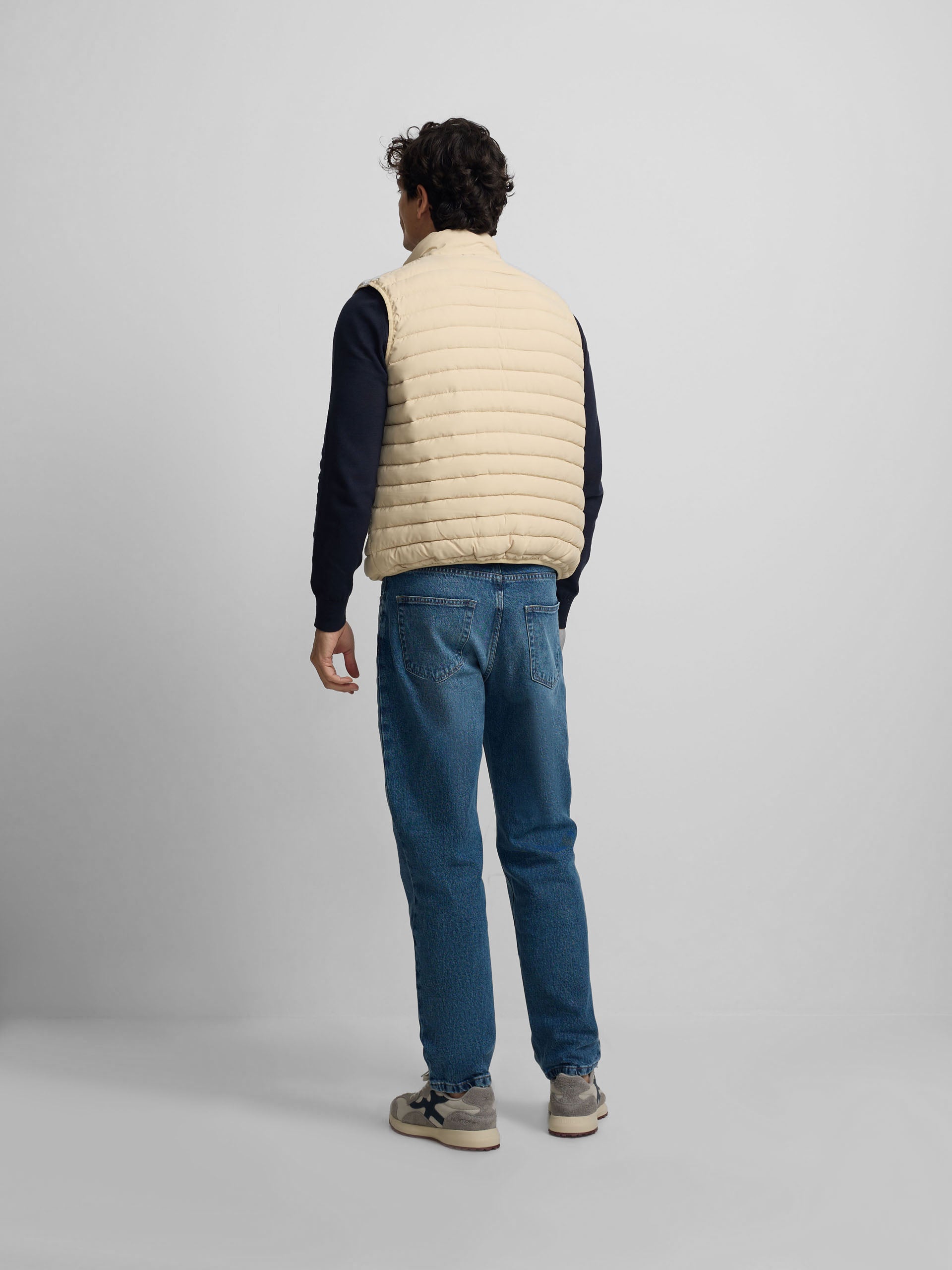 Gilet matelassé beige clair