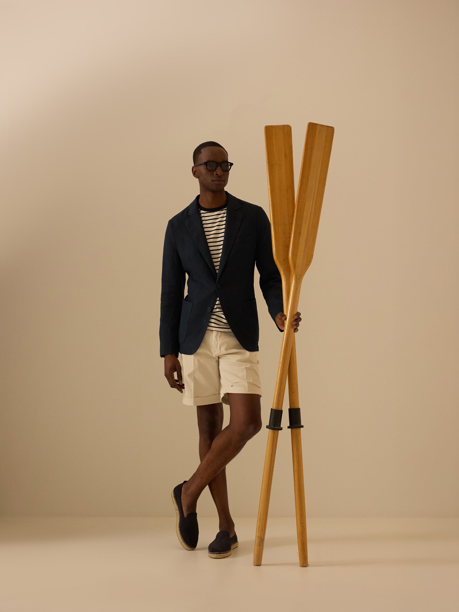 Blazer comfort azul-marinho