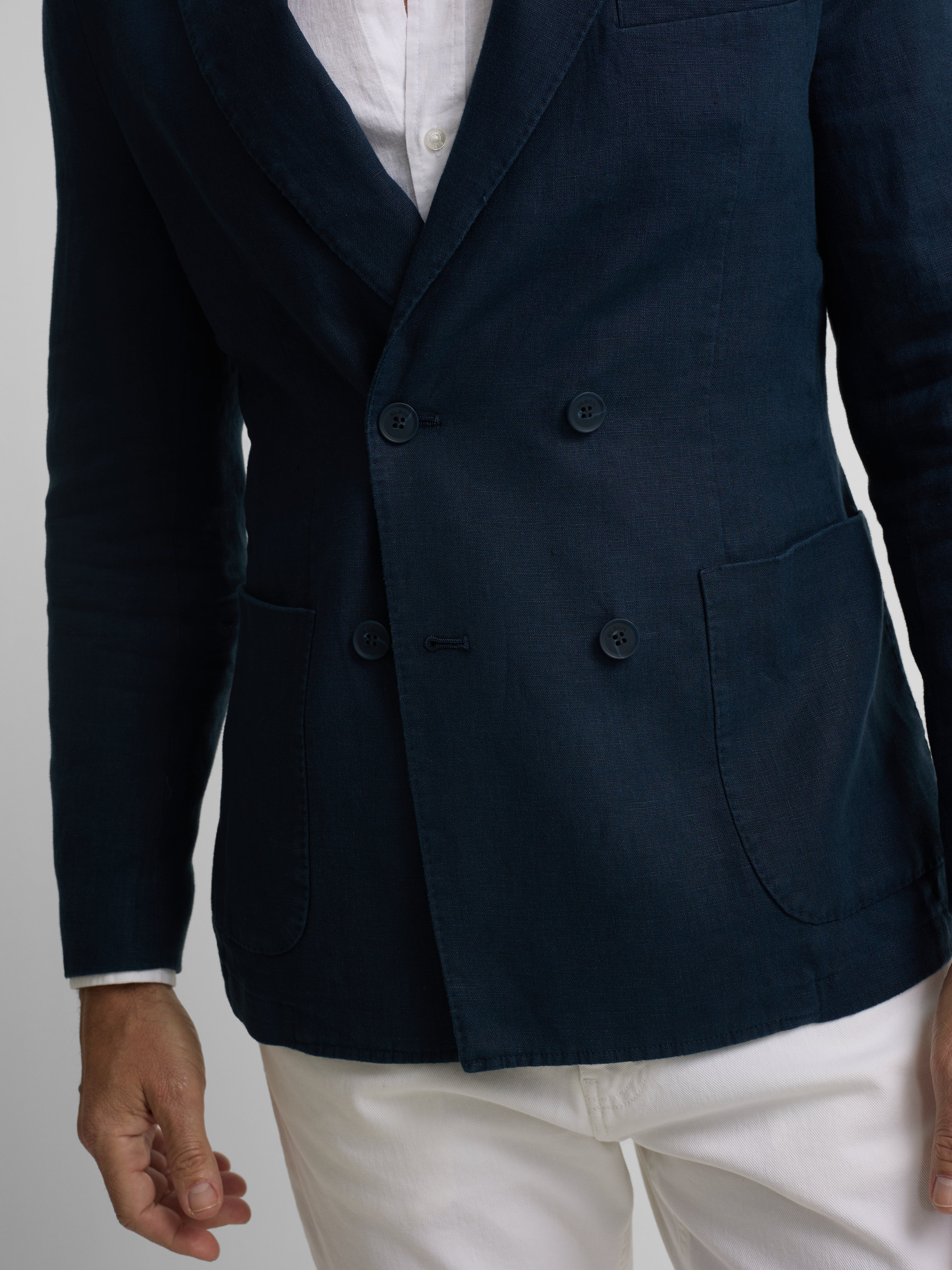 Blazer cruzado comfort azul navy