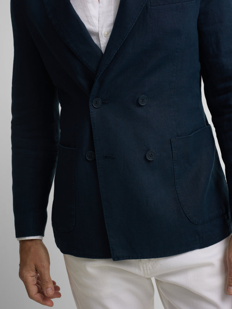 Americana cruzada comfort azul navy