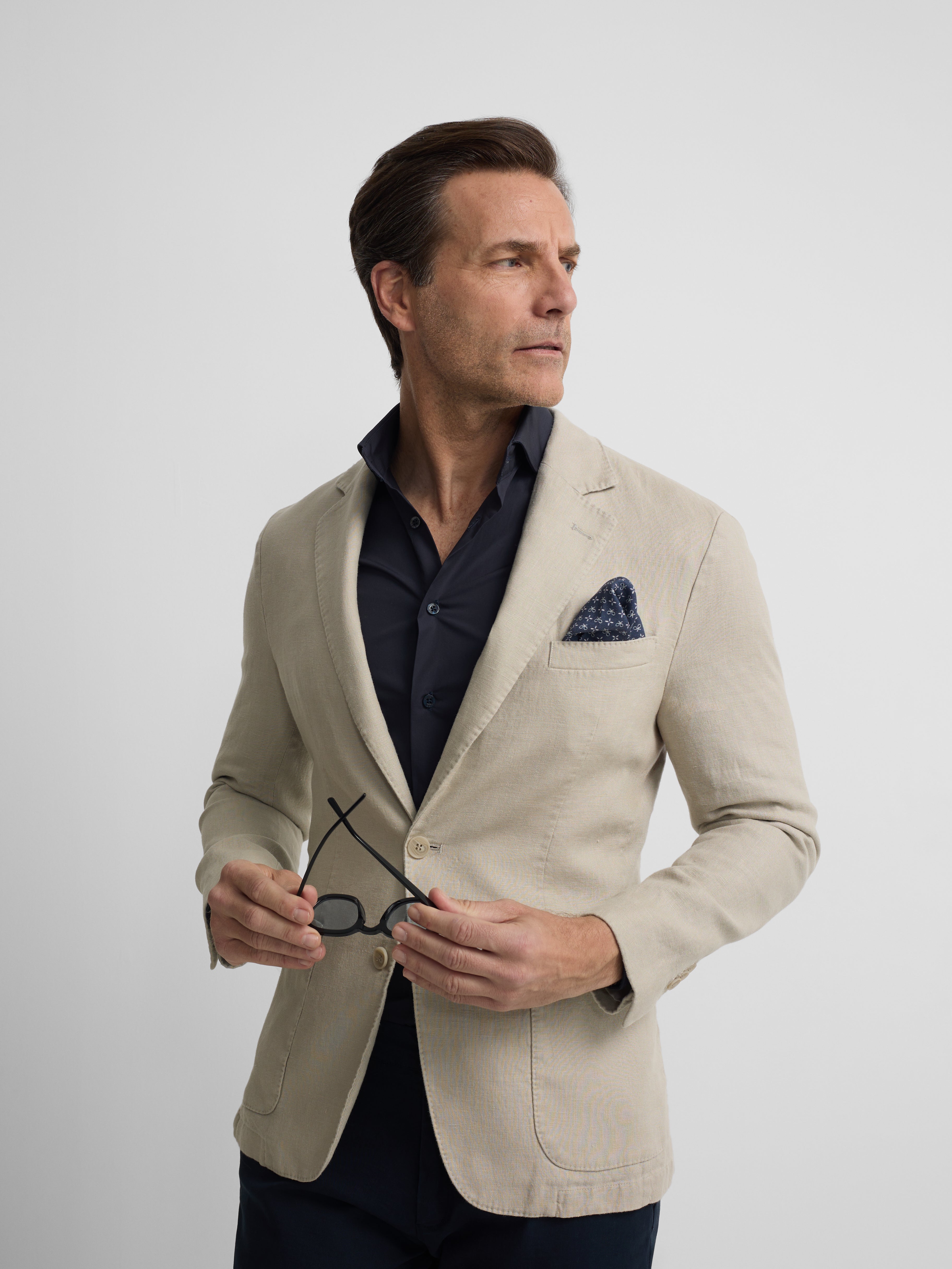 Beige comfort blazer