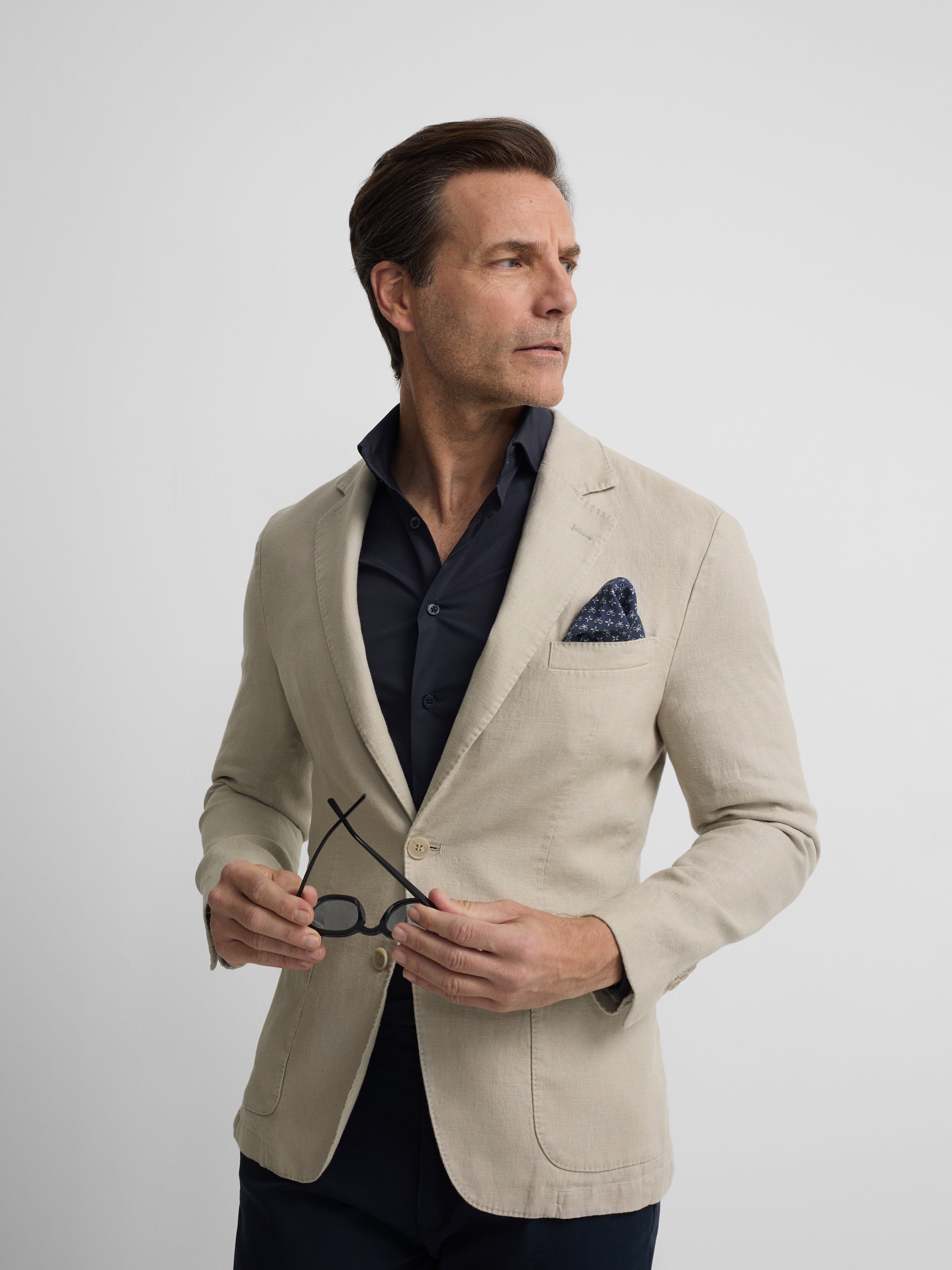 Beige comfort blazer