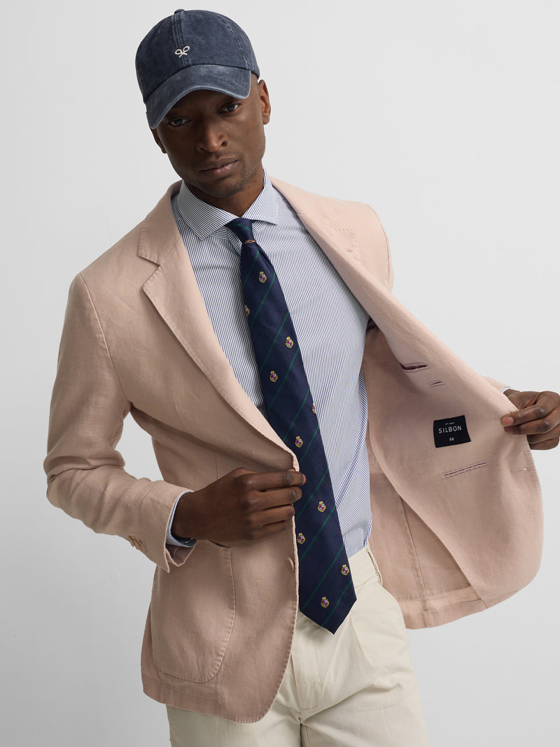 Coral comfort blazer