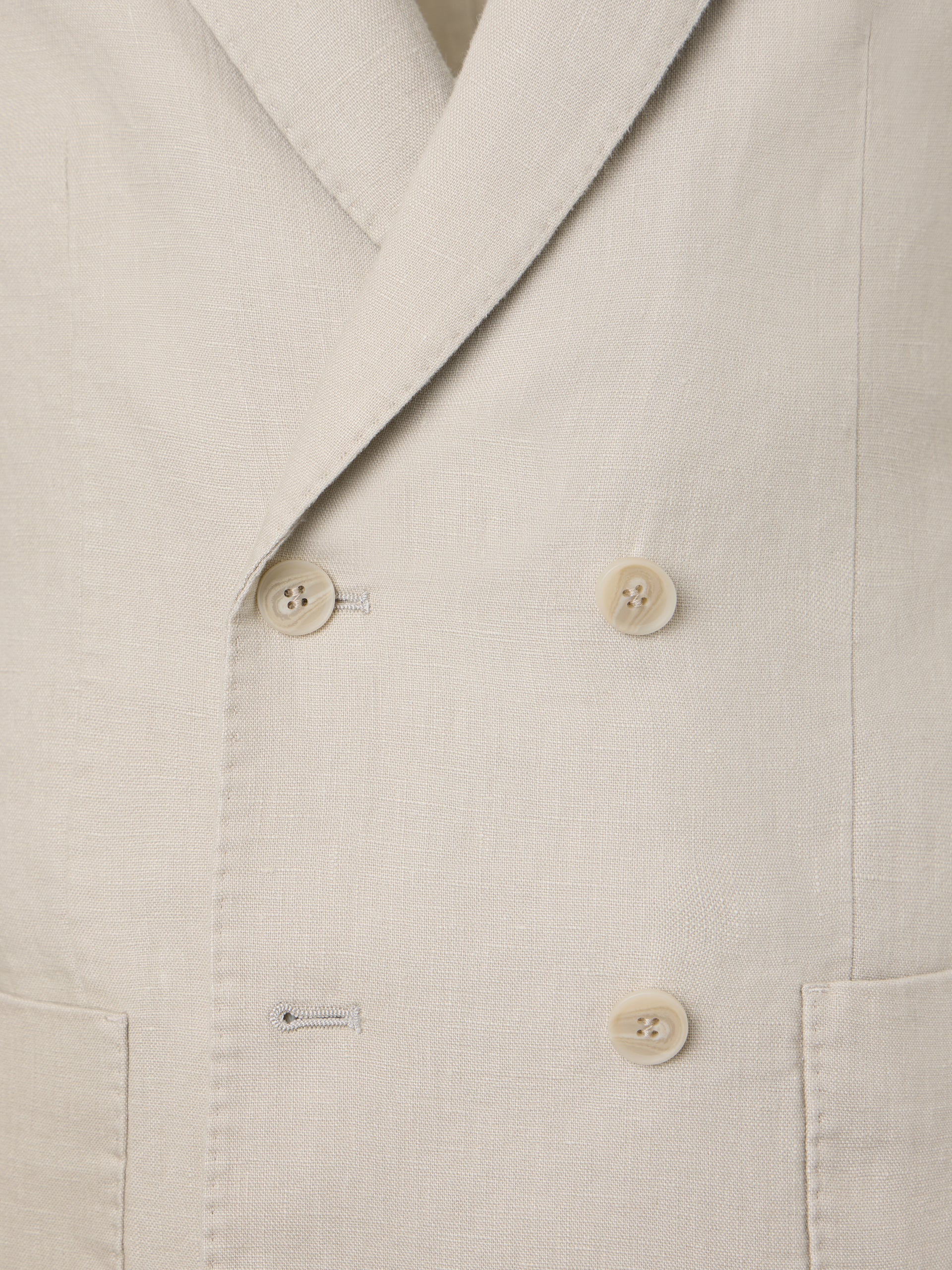 Beige comfort double-breasted jacket