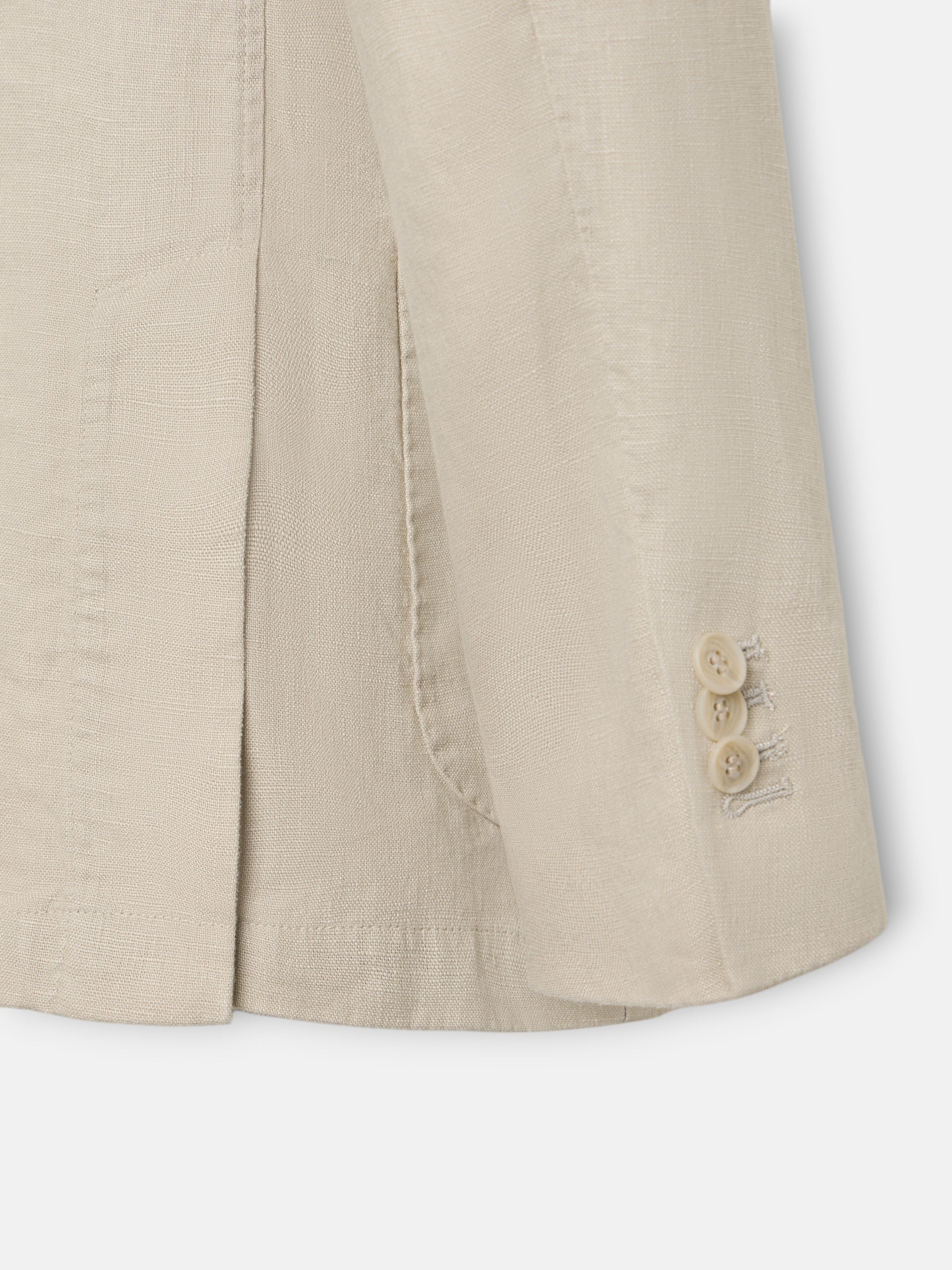 Beige comfort double-breasted jacket