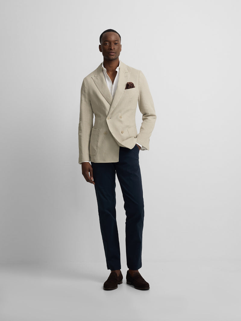 Veste croisée confort beige