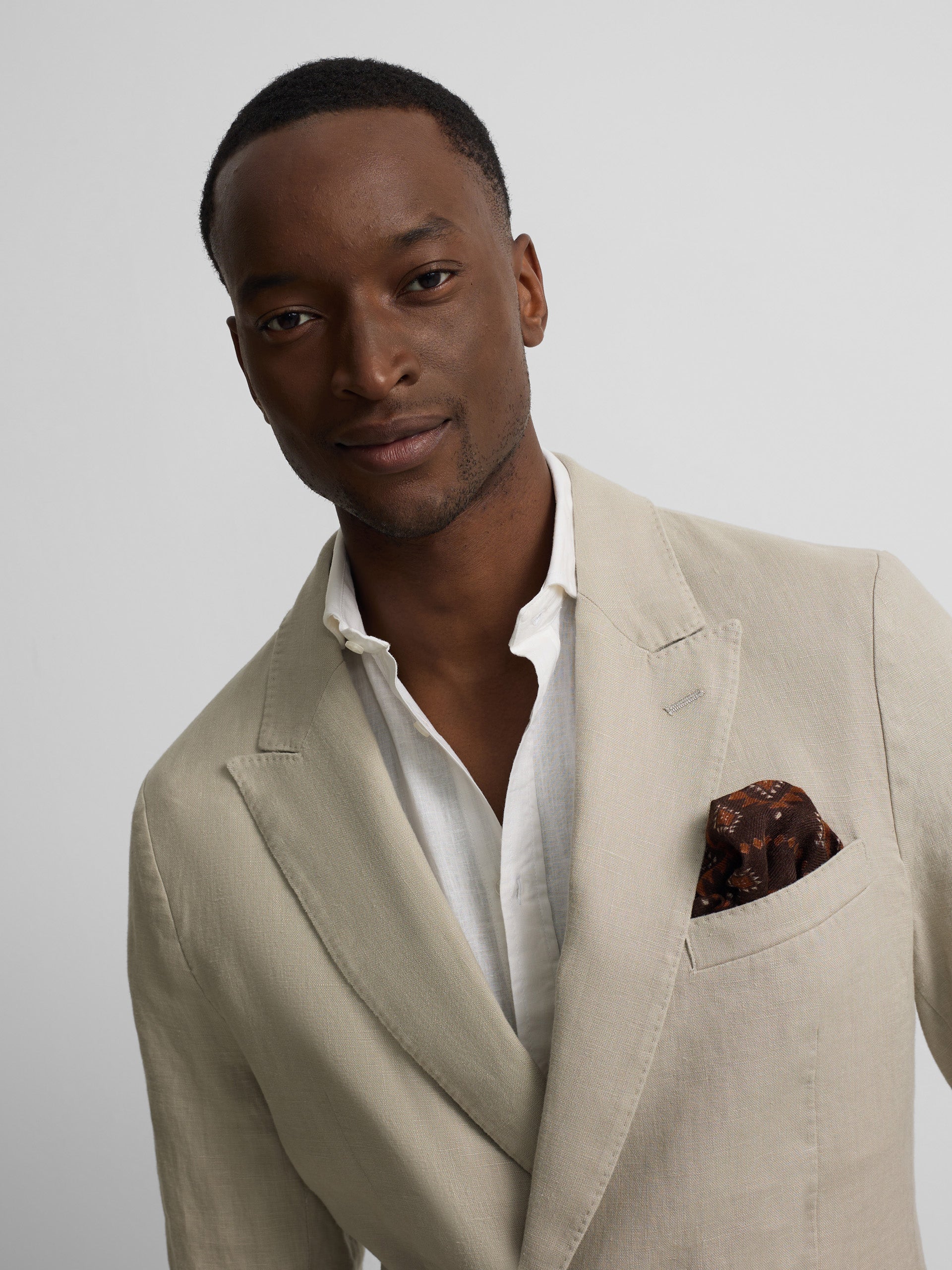 Blazer cruzado comfort bege