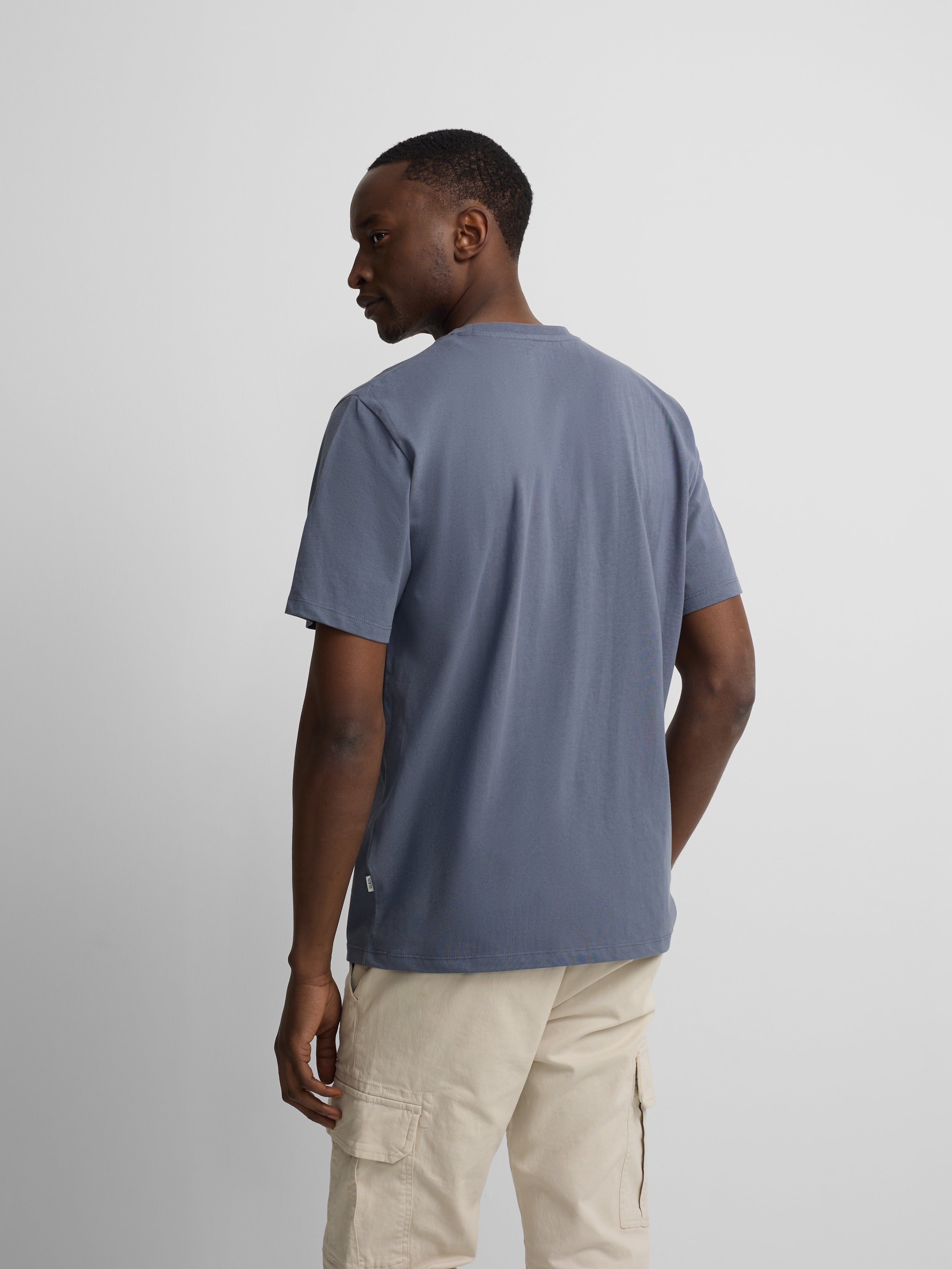 Camisola minilogo azul médio