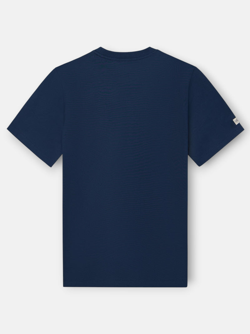Camiseta clasica etiqueta azul marino