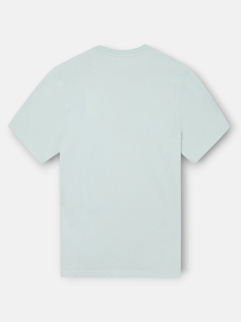 Camiseta raqueta media aguamarina