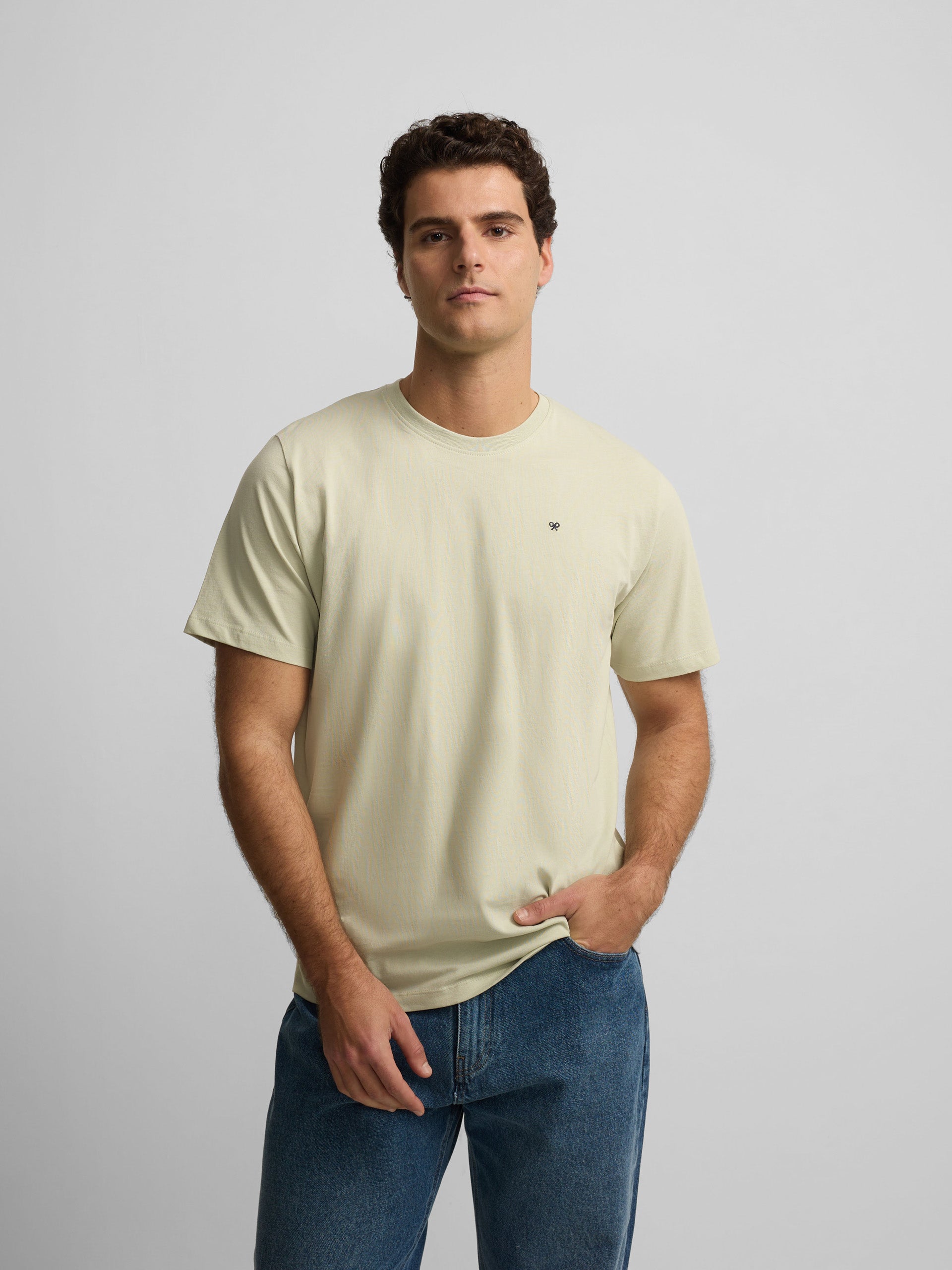 Camiseta minilogo verde claro