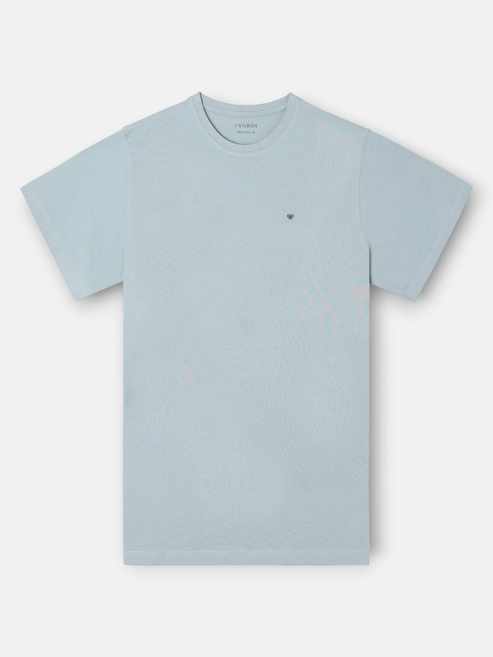 Green-grey mini logo t-shirt
