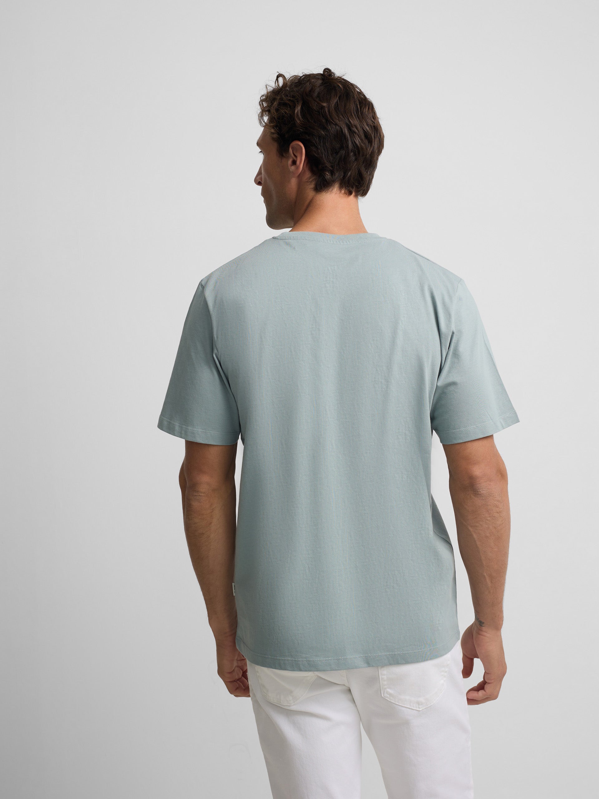 Green-grey mini logo t-shirt