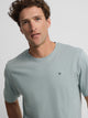 Green-grey mini logo t-shirt