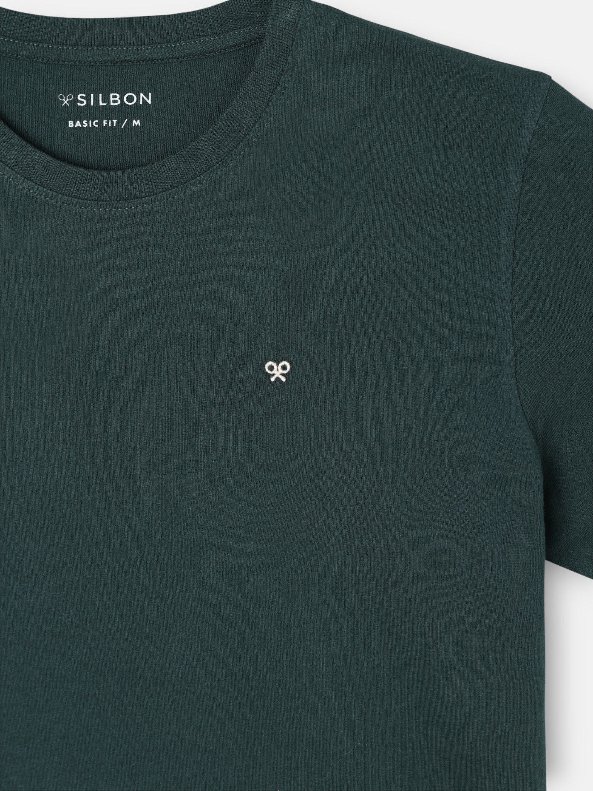 Camiseta minilogo verde oscuro