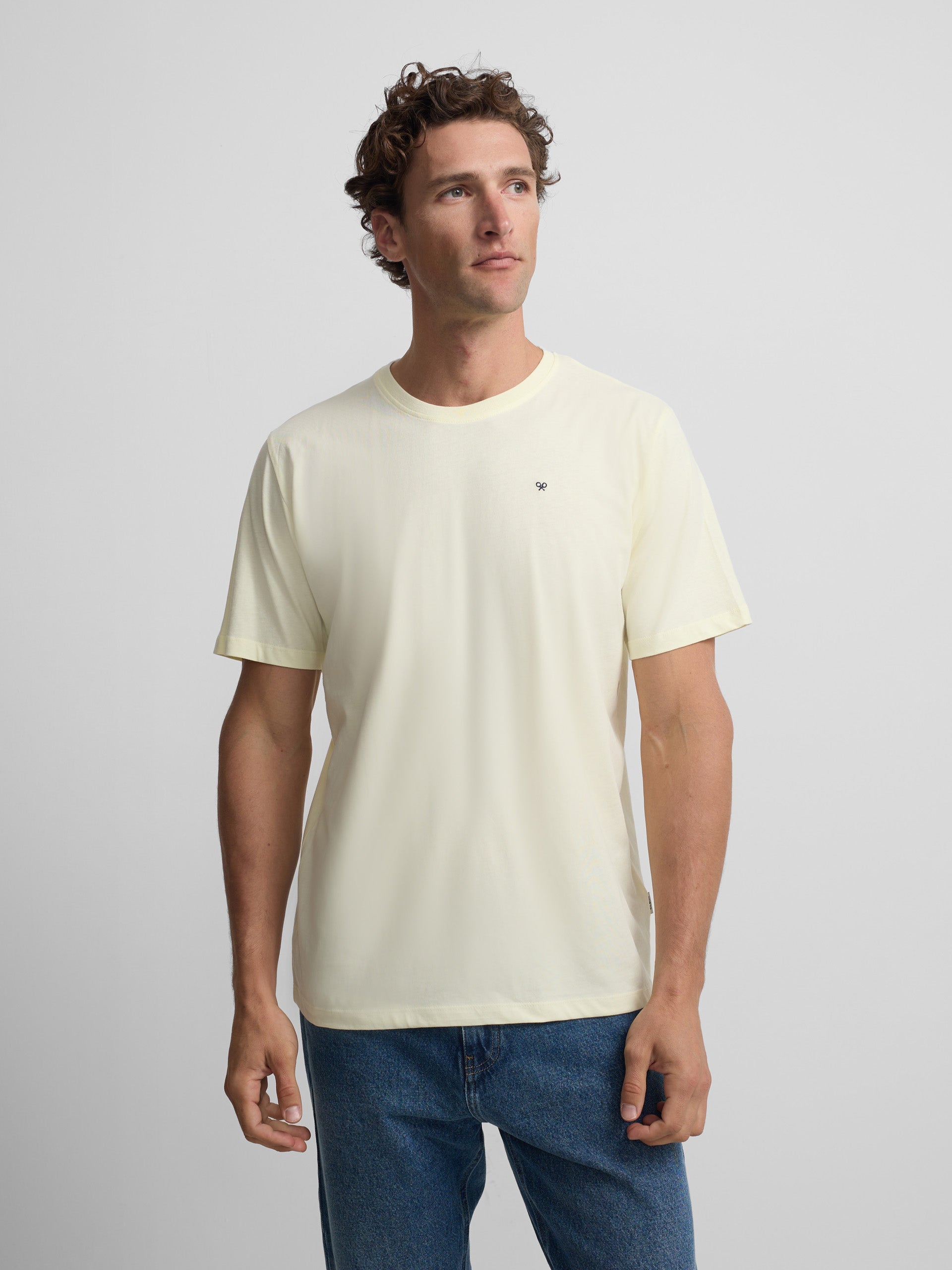 T-shirt minilogo amarelo