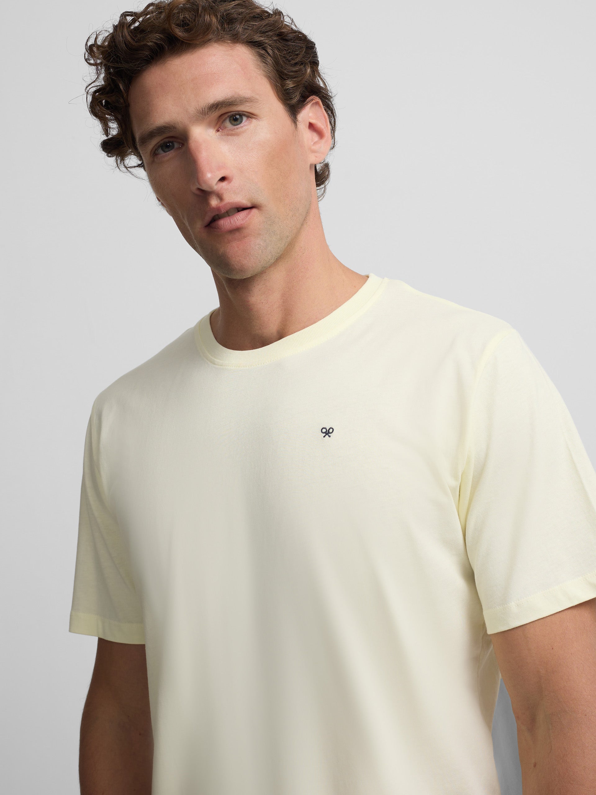 T-shirt minilogo amarelo