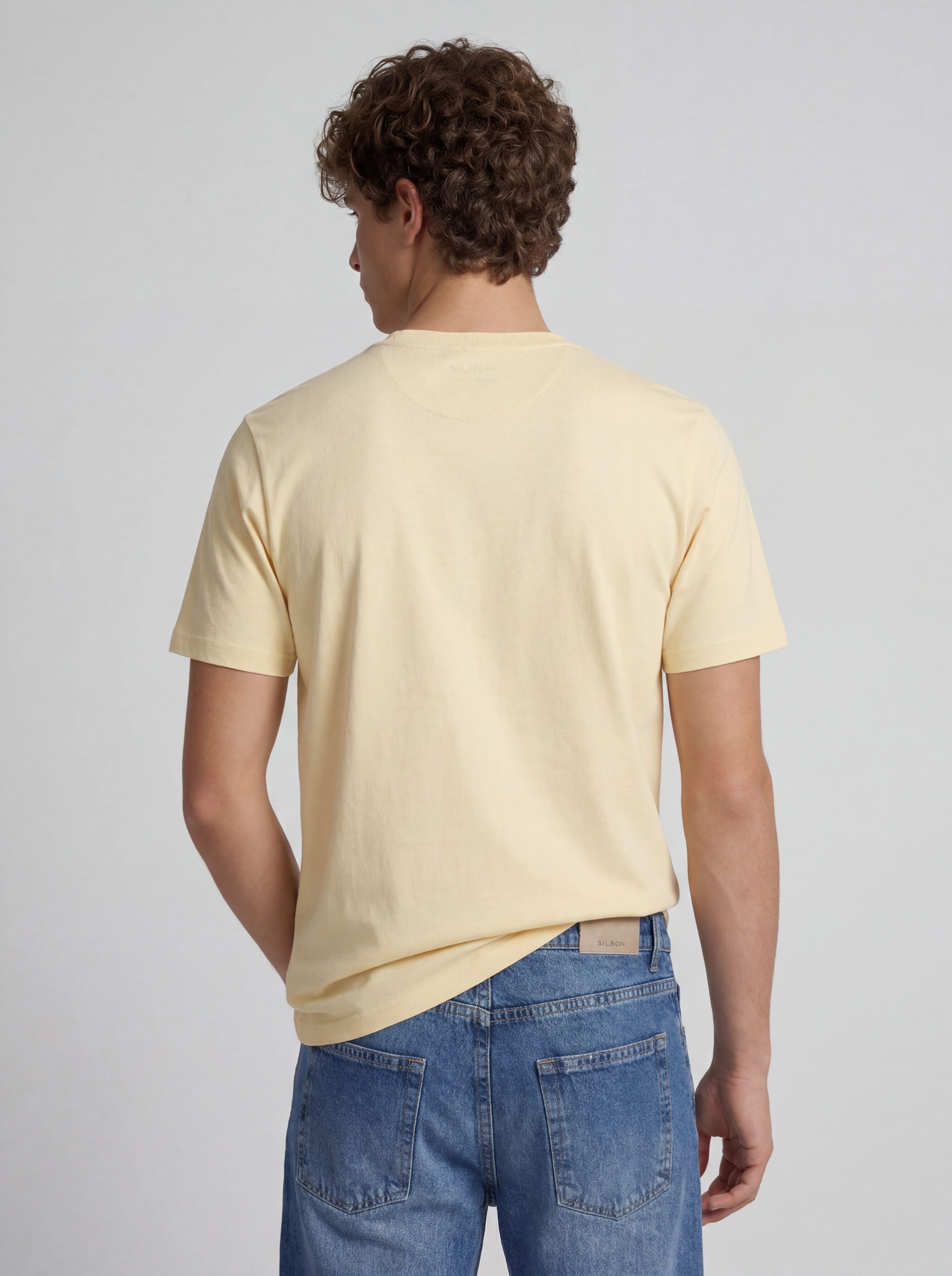 Camiseta raqueta media amarillo