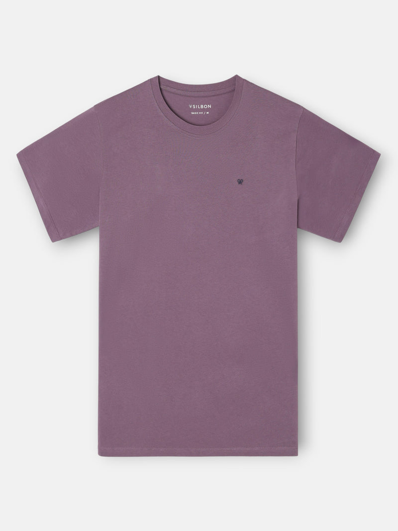 Camiseta minilogo burdeos