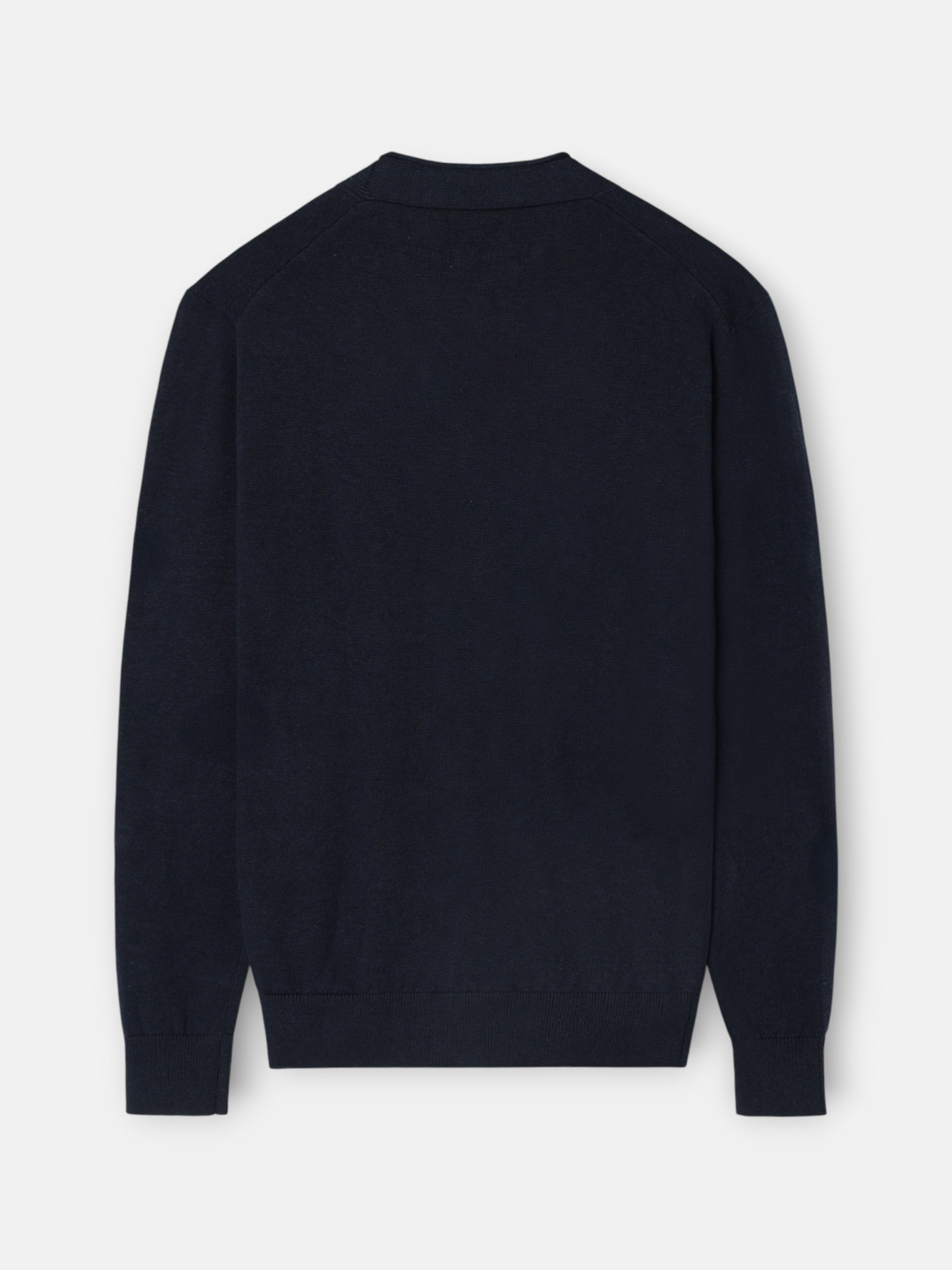 Navy blue button-down cardigan