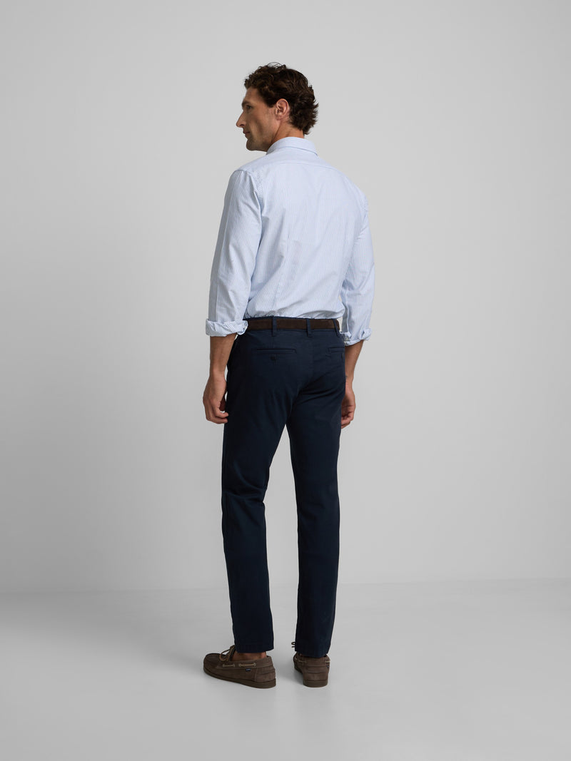 Navy blue sport chino trousers