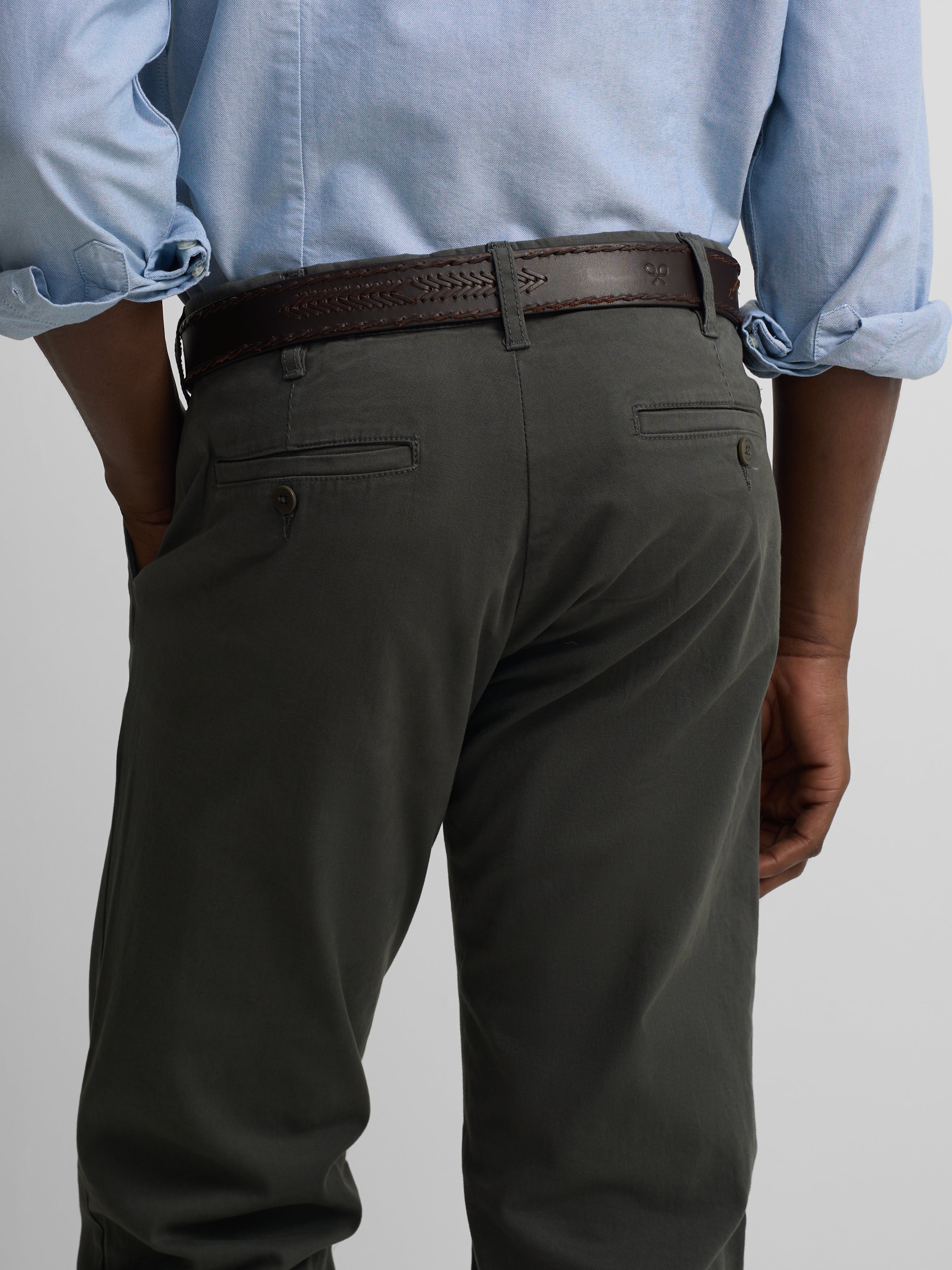 Pantalon de sport chino vert foncé