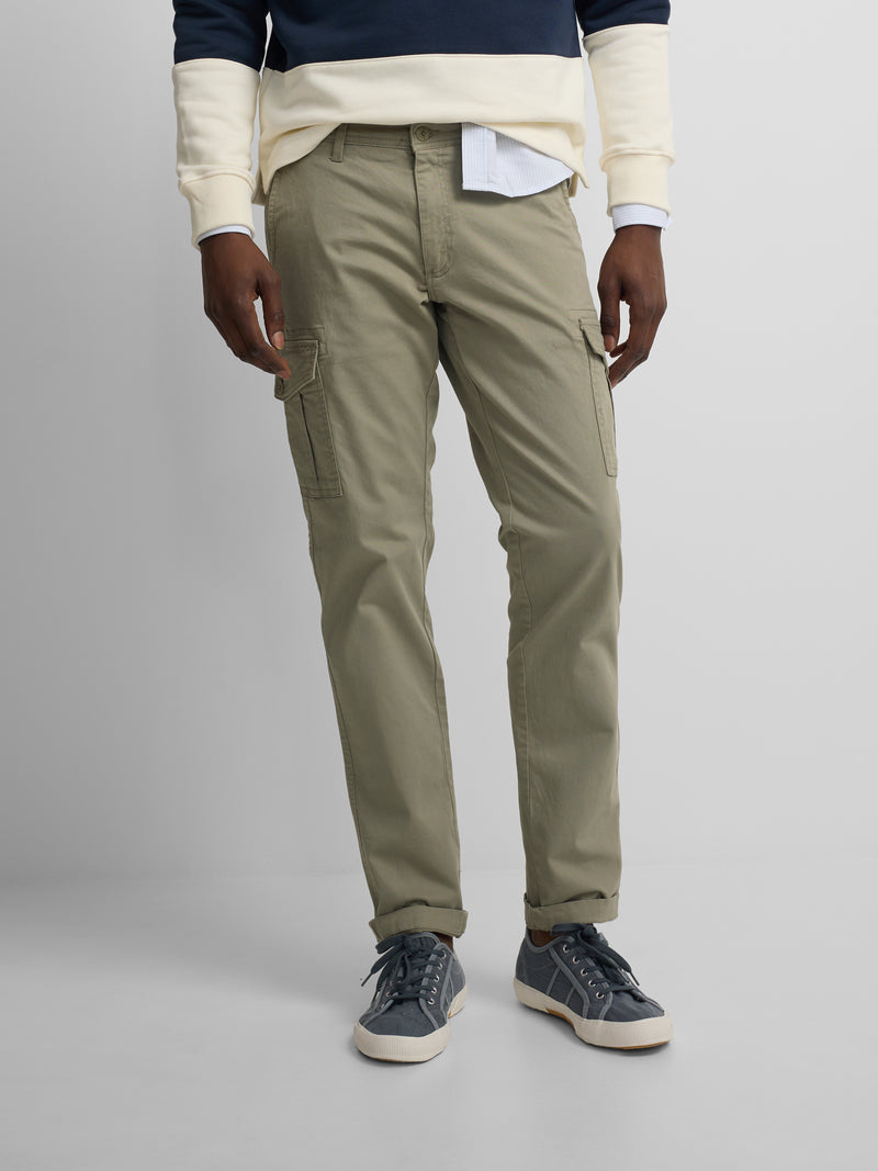 Pantalon cargo sport vert moyen