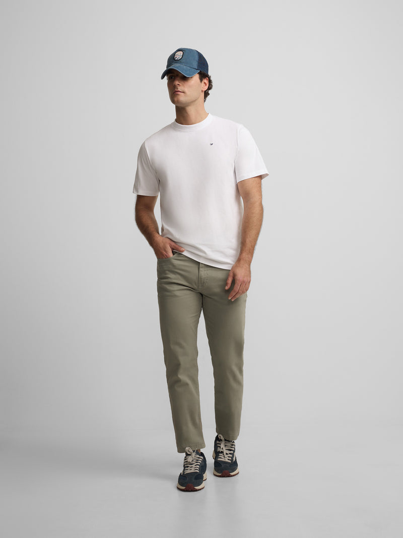 Pantalon sport cinco bolsillos verde medio