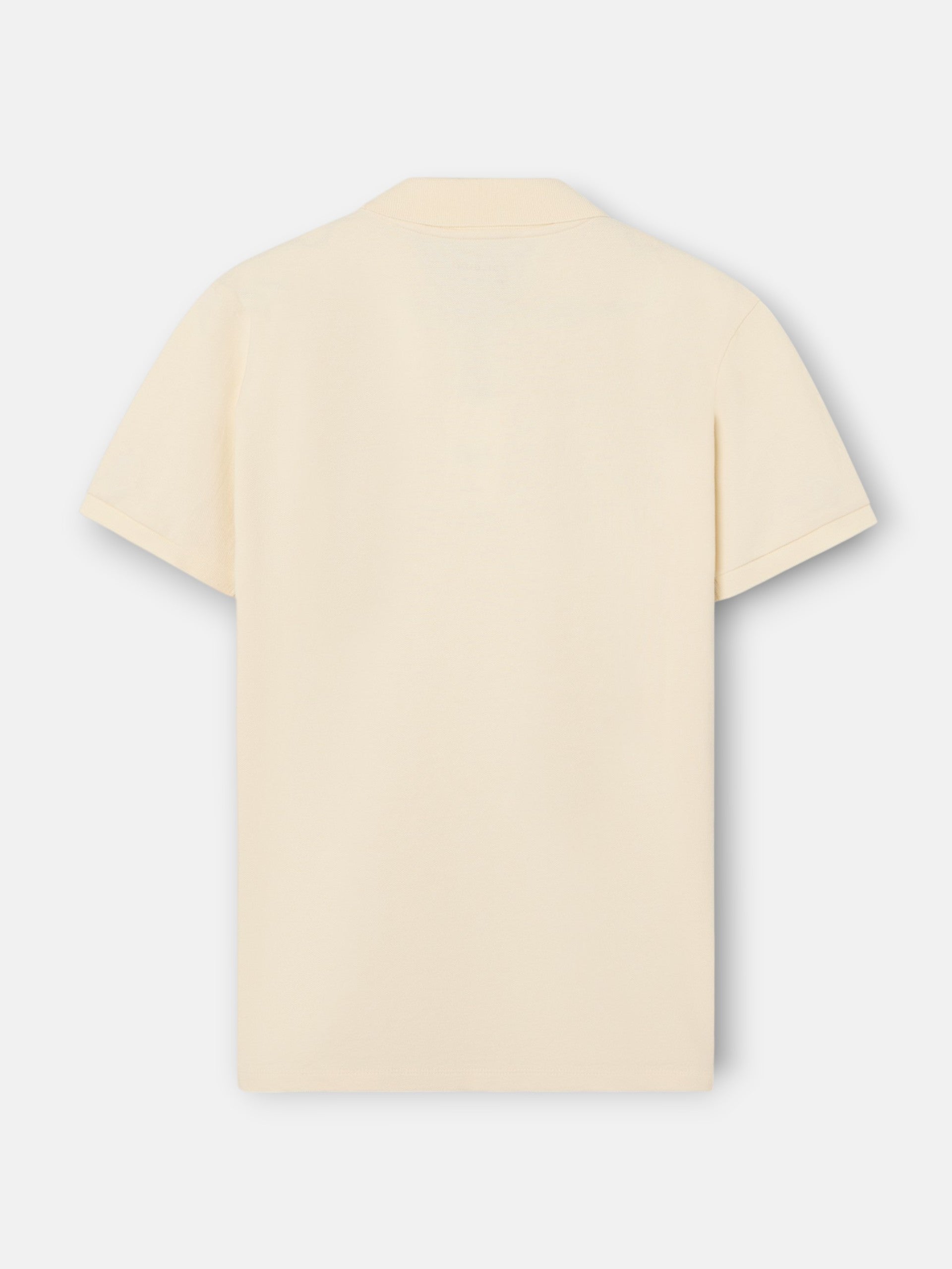 Polo classique uni crème