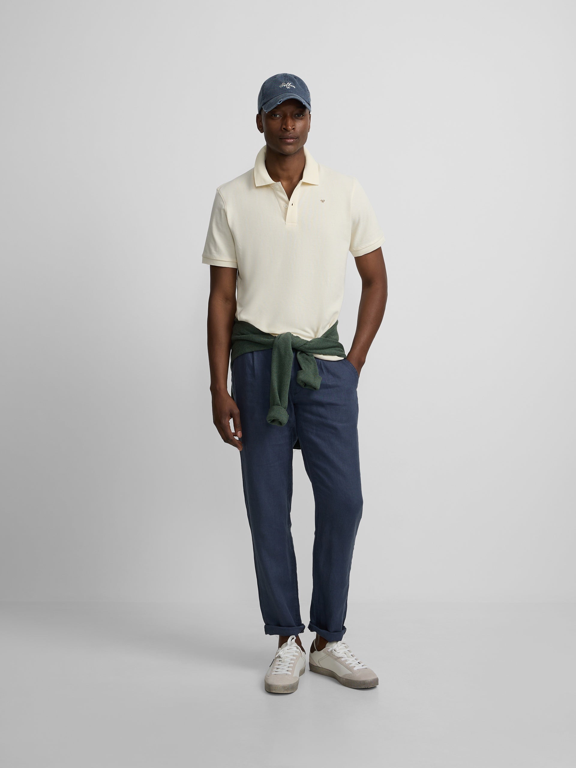 Classic plain cream polo