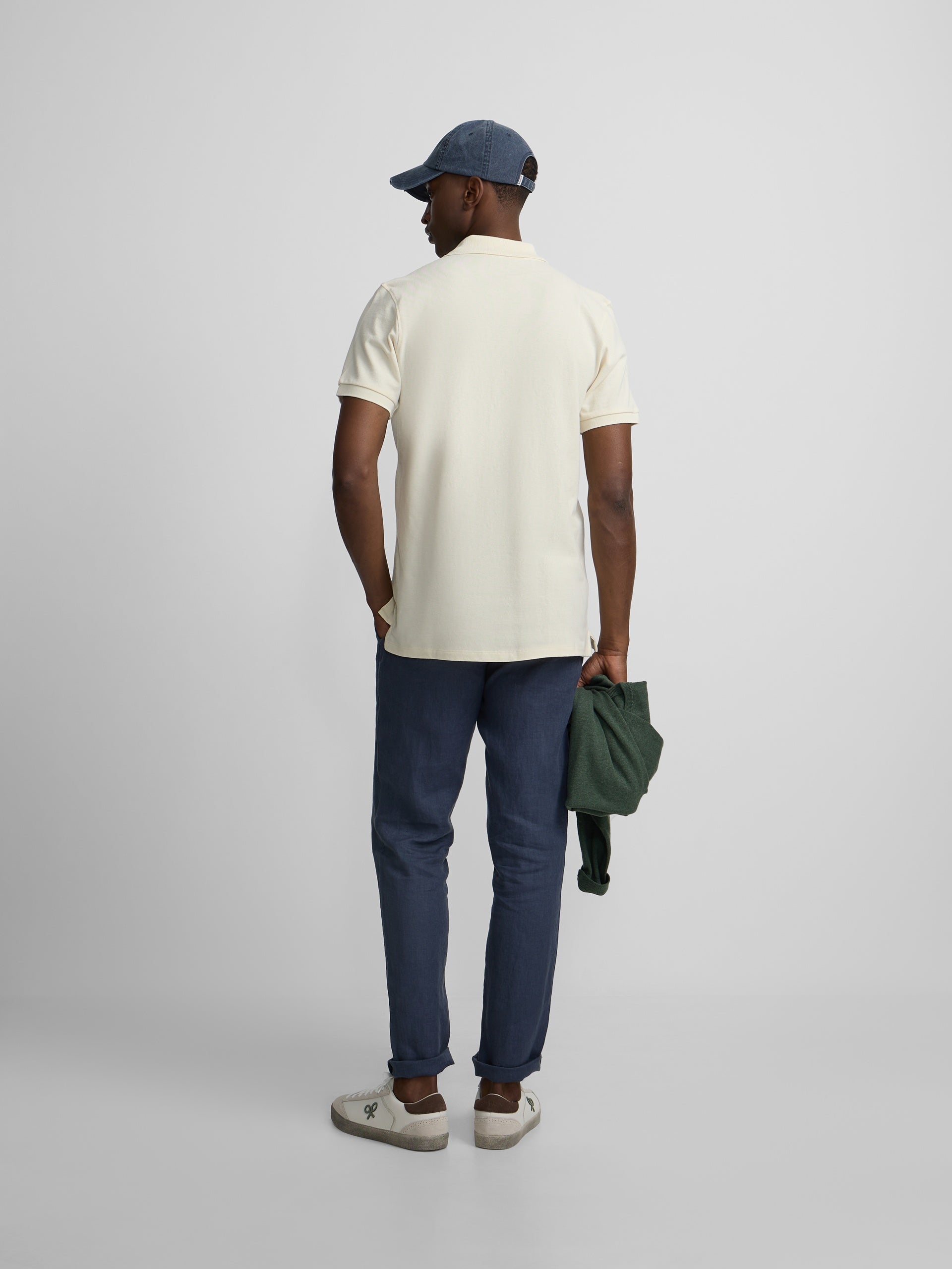 Classic plain cream polo