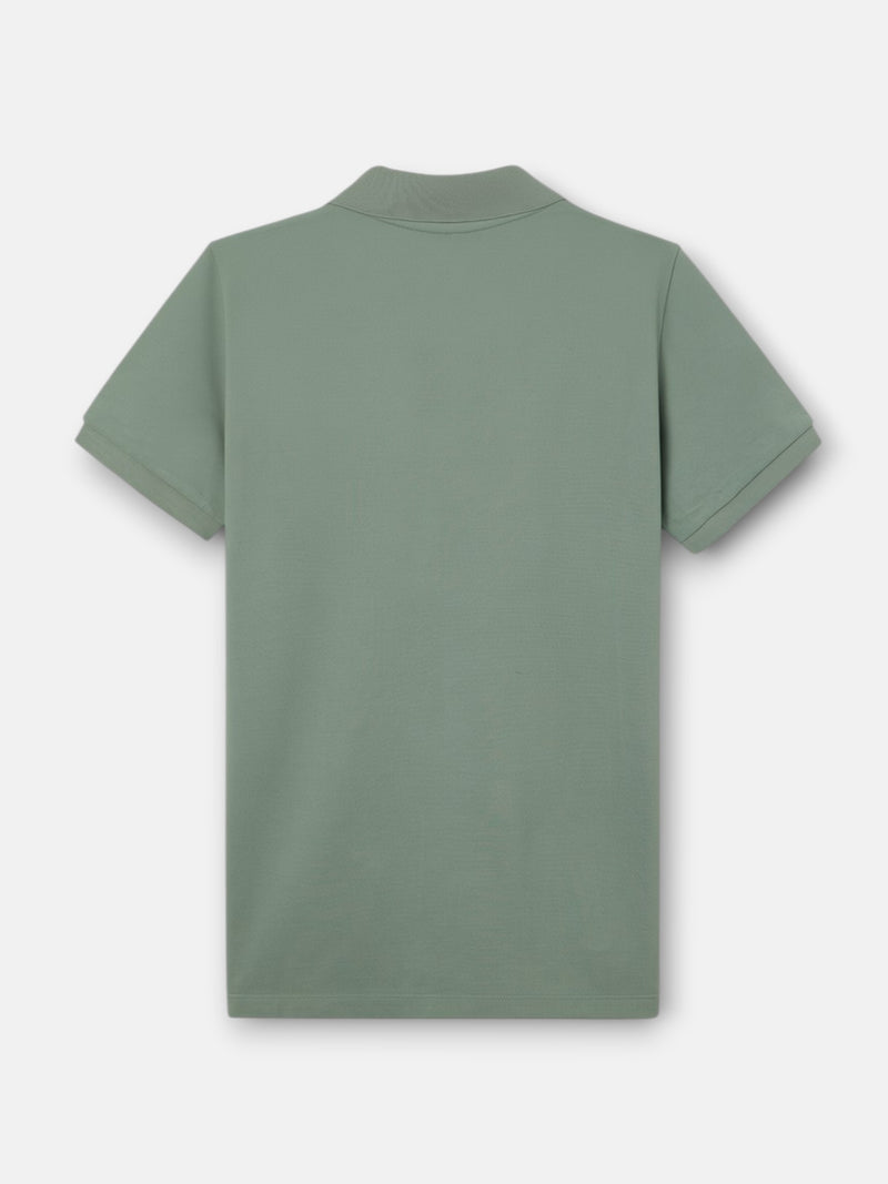 Polo clássico liso verde