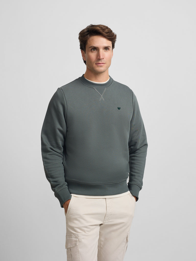 Sweatshirt Silbon minilogo felpa verde escuro