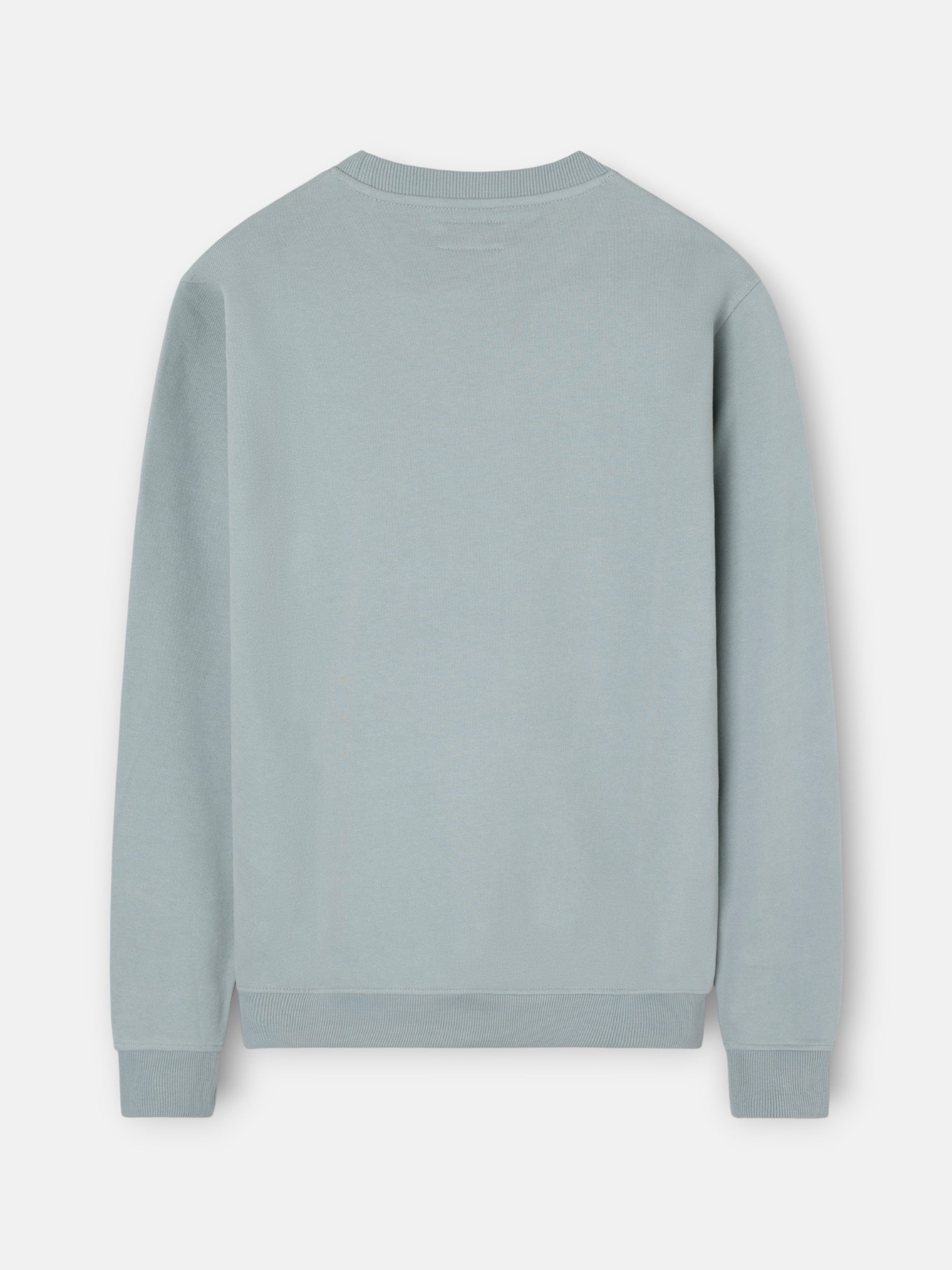 Sudadera silbon minilogo verde gris