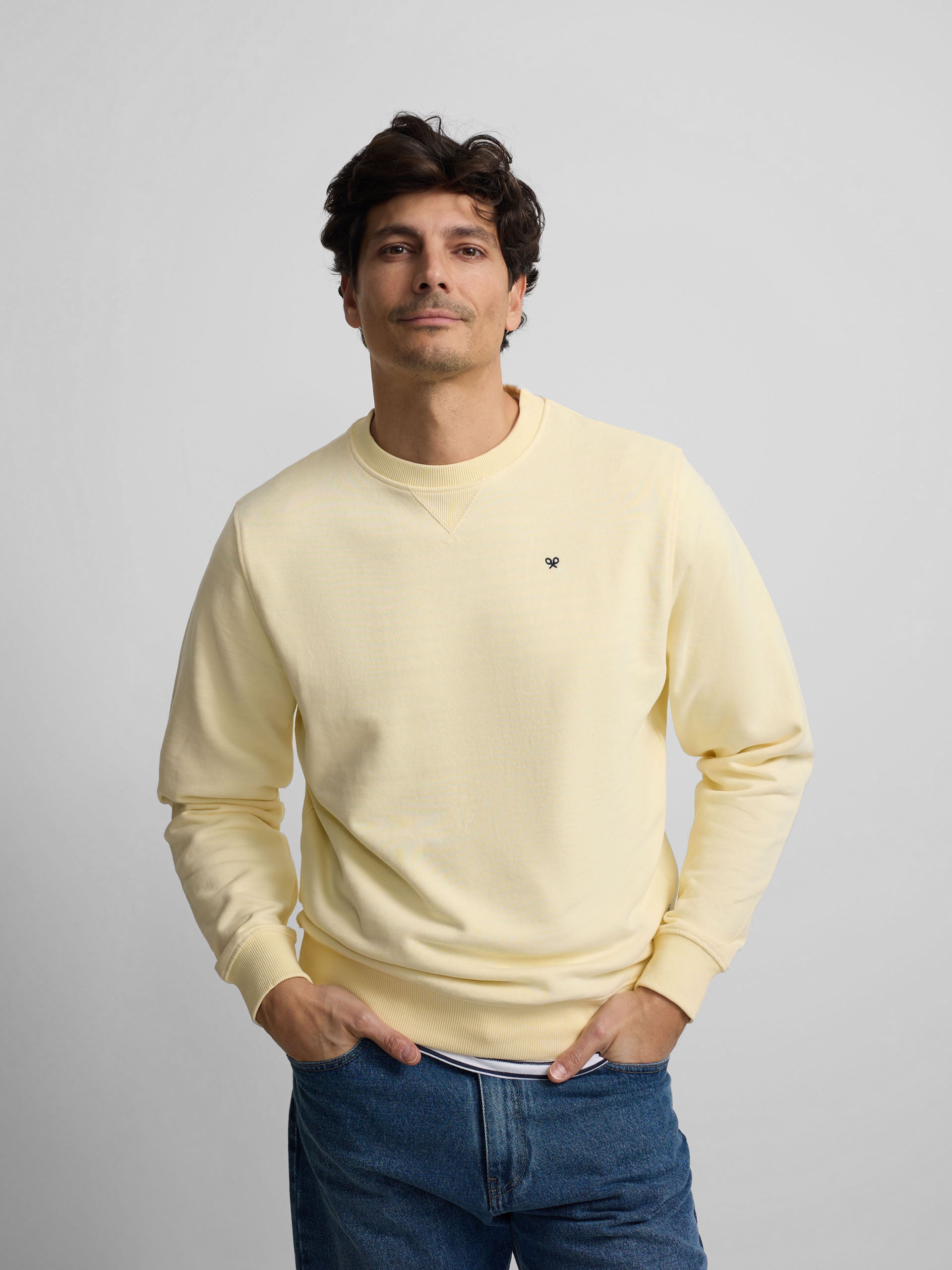 Sweatshirt Silbon minilogo amarelo